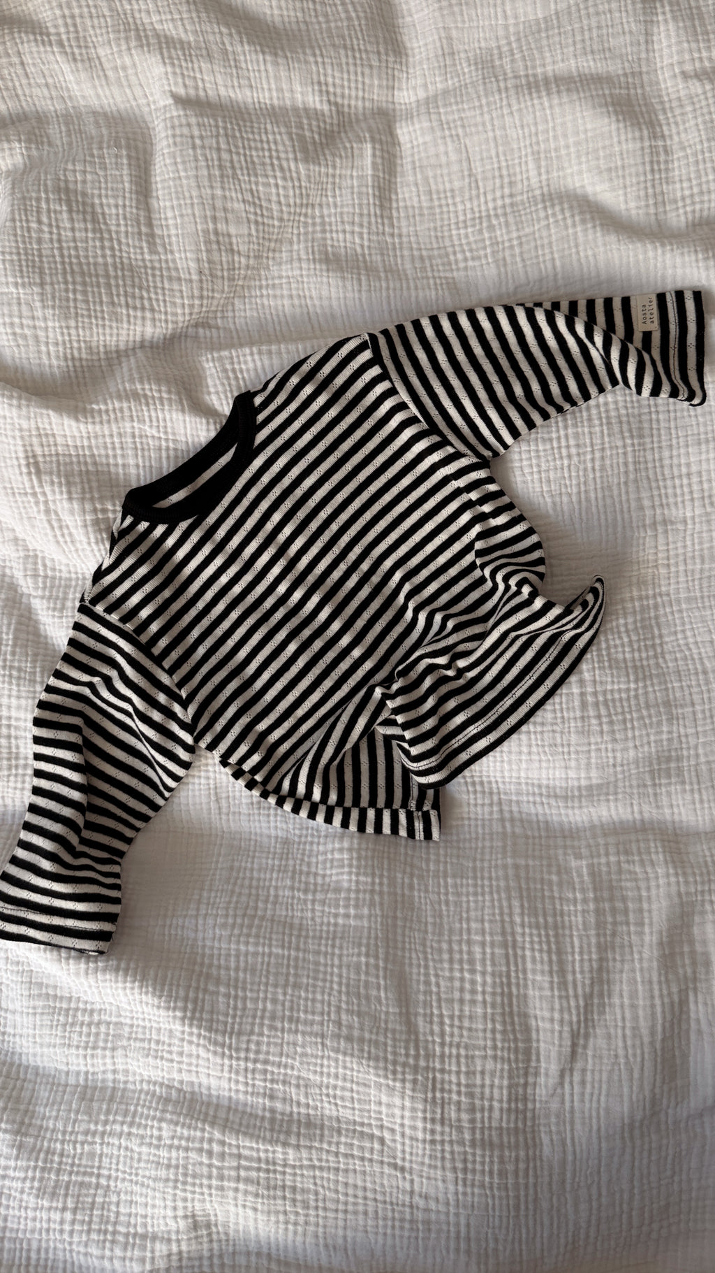 T-shirt Edith - noir et écru
