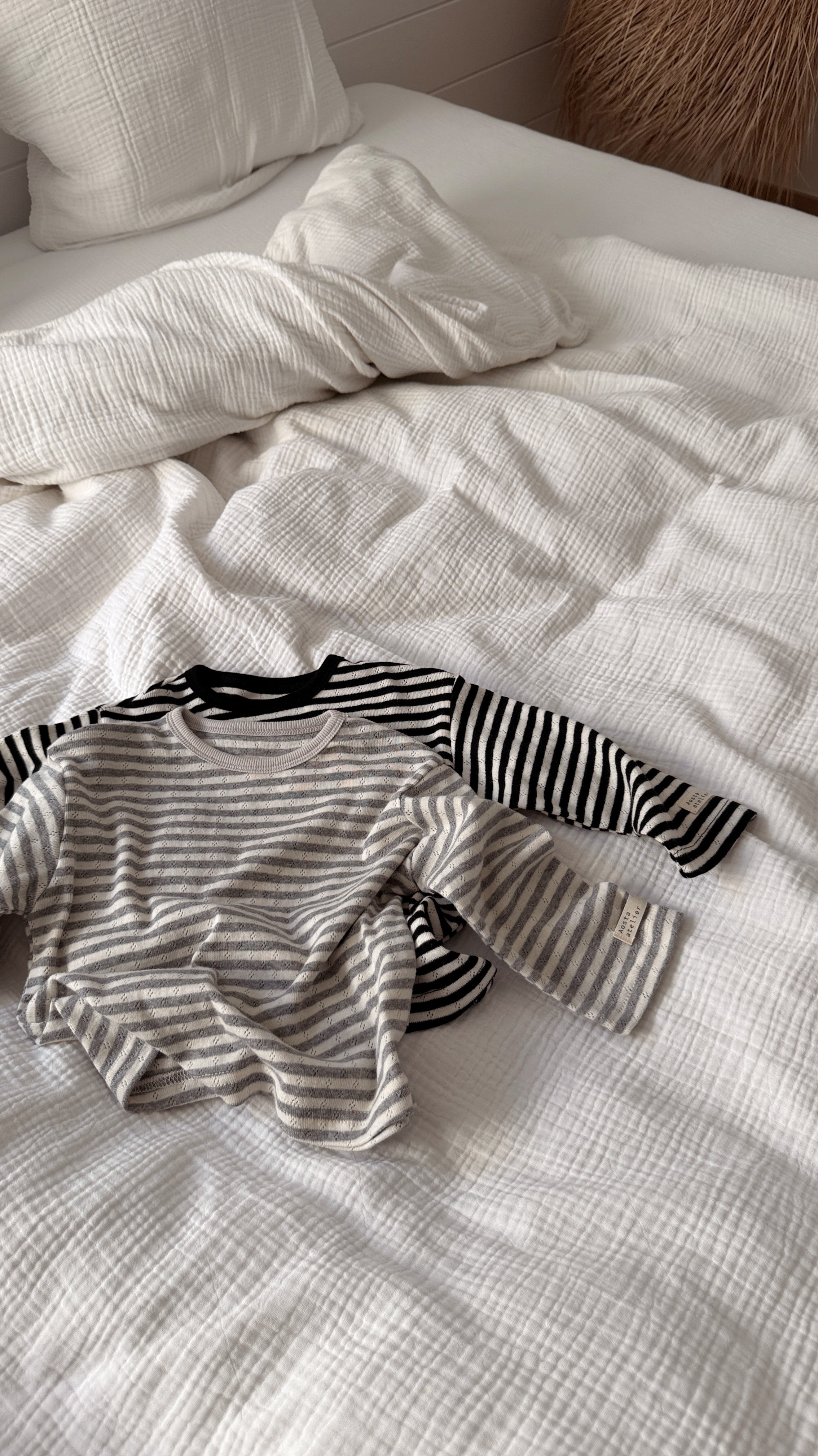 T-shirt Edith - noir et écru