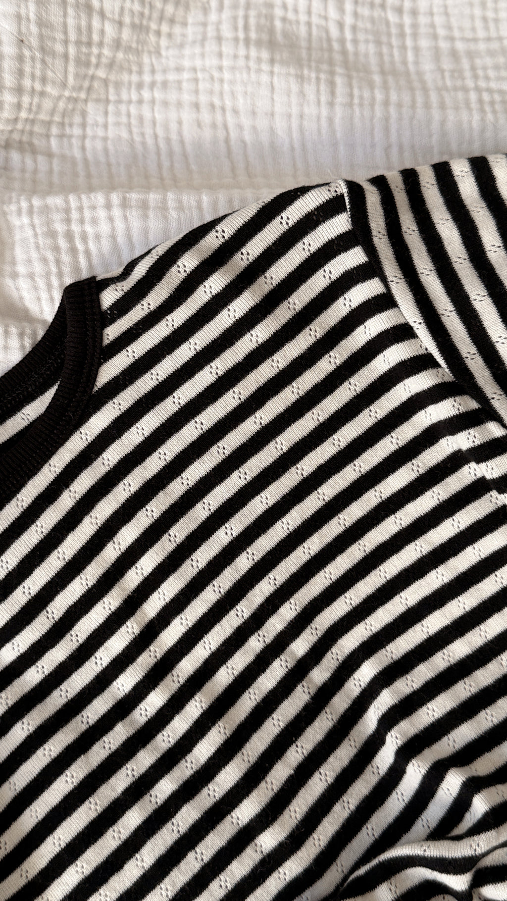 T-shirt Edith - noir et écru