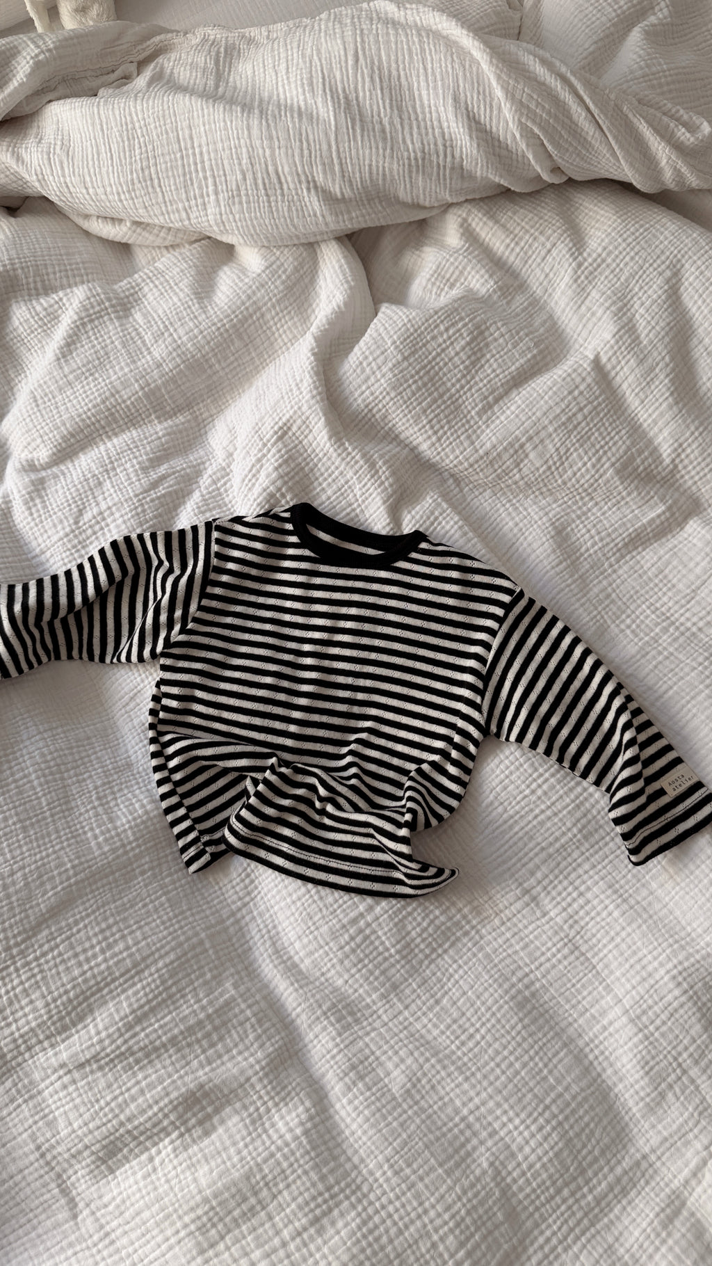 T-shirt Edith - noir et écru