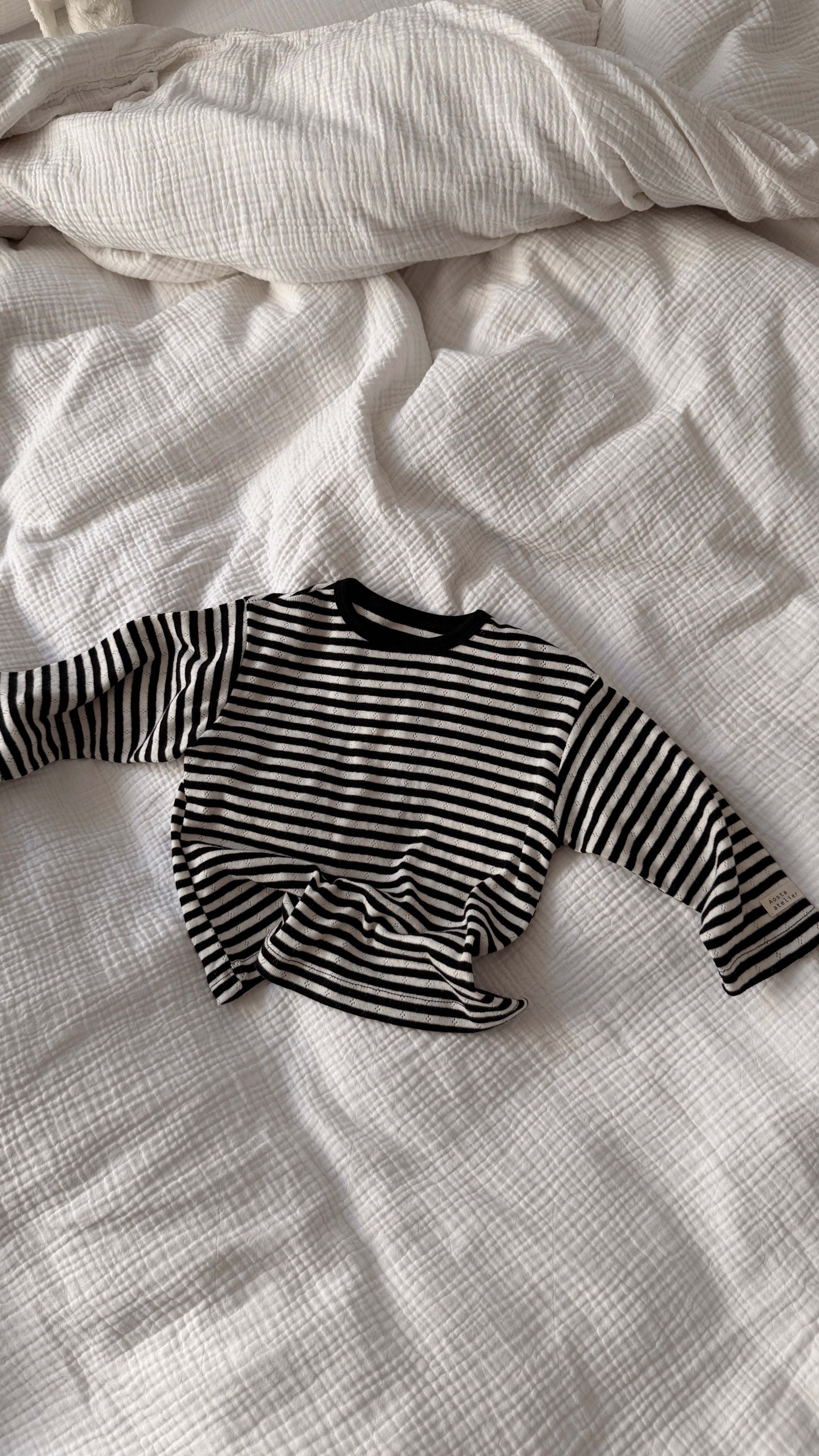T-shirt Edith - noir et écru