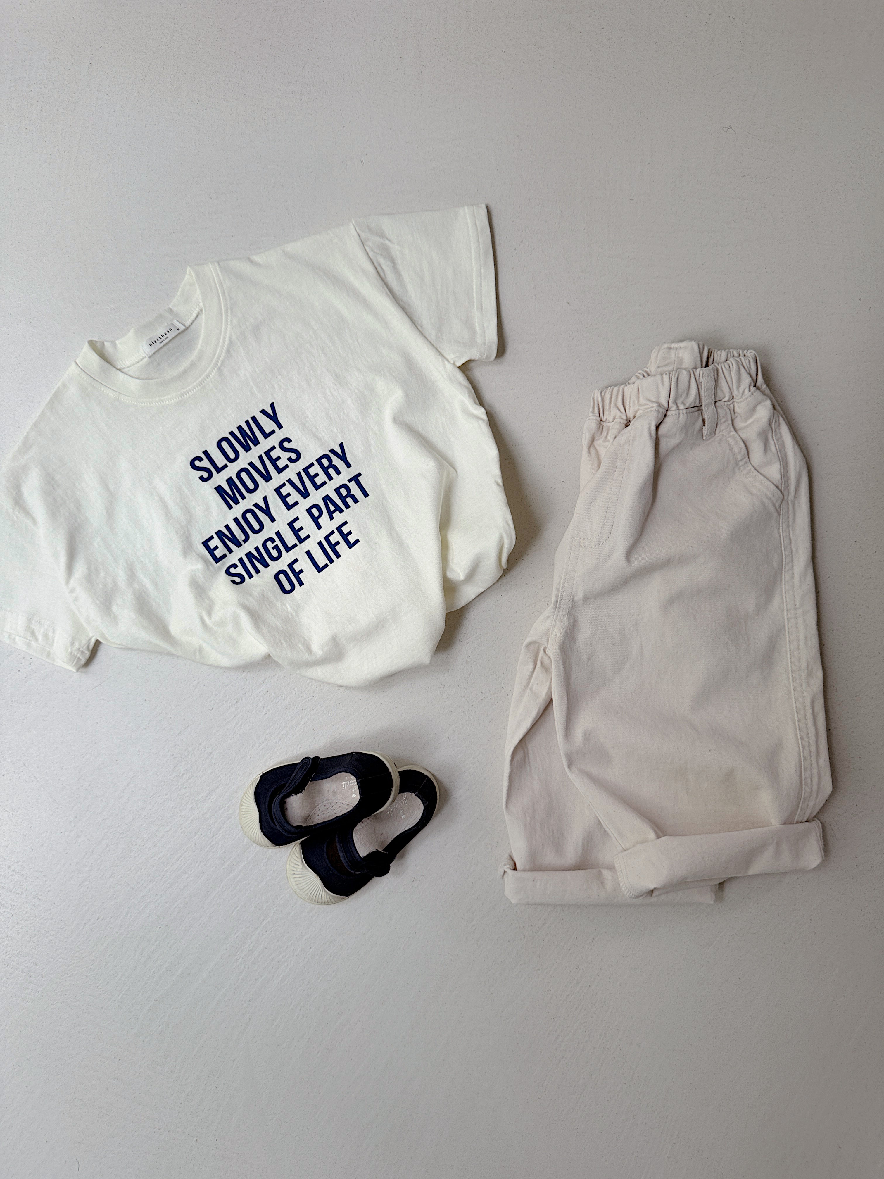 T-shirt Life - écru