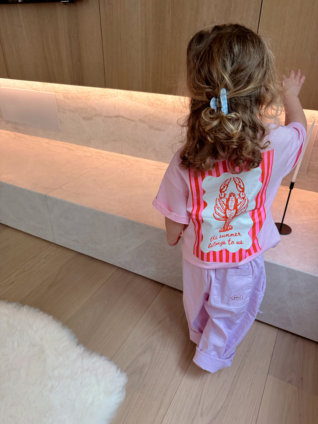 T-shirt Lobster - rose