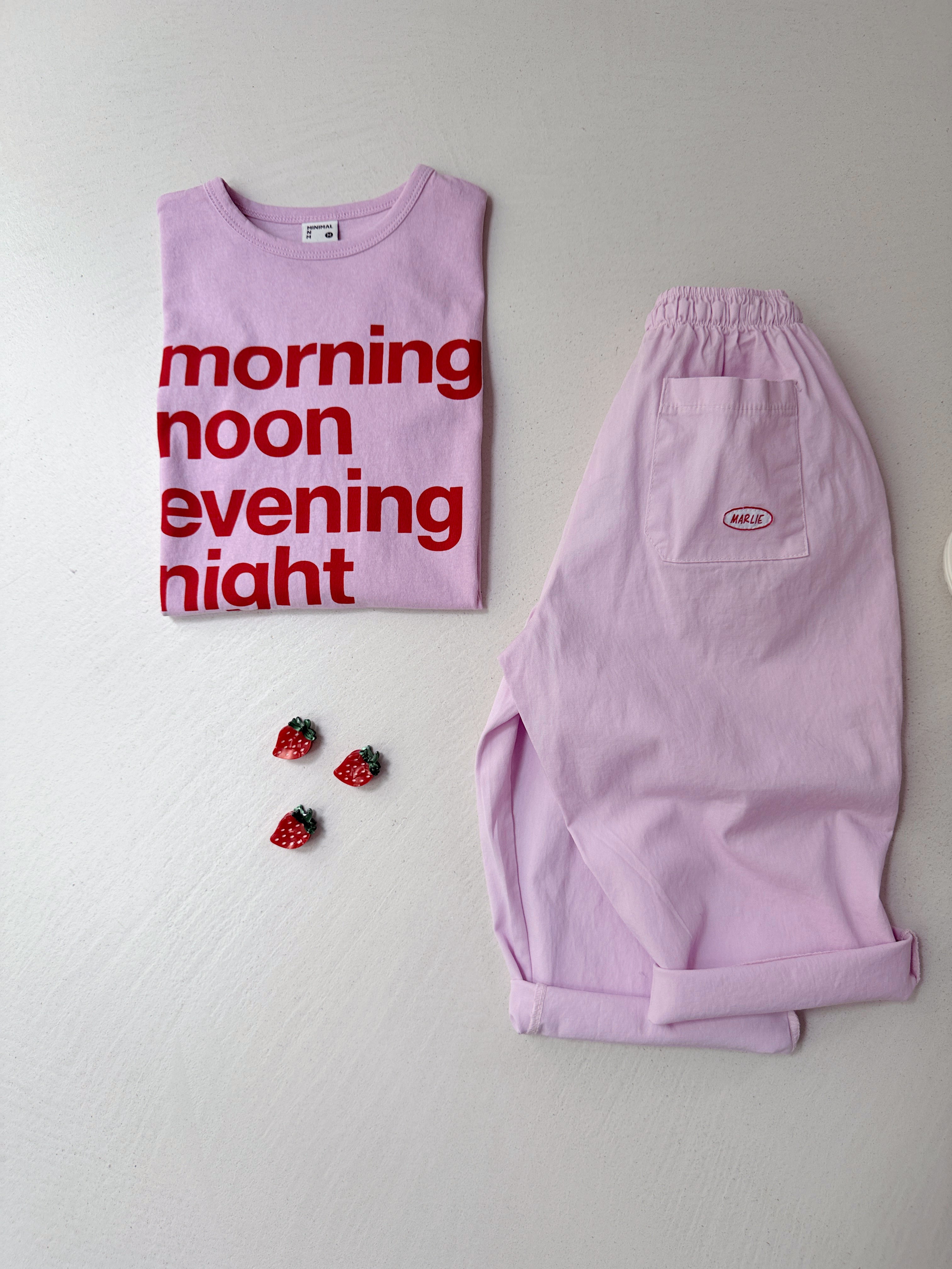 T-shirt Morning - rose