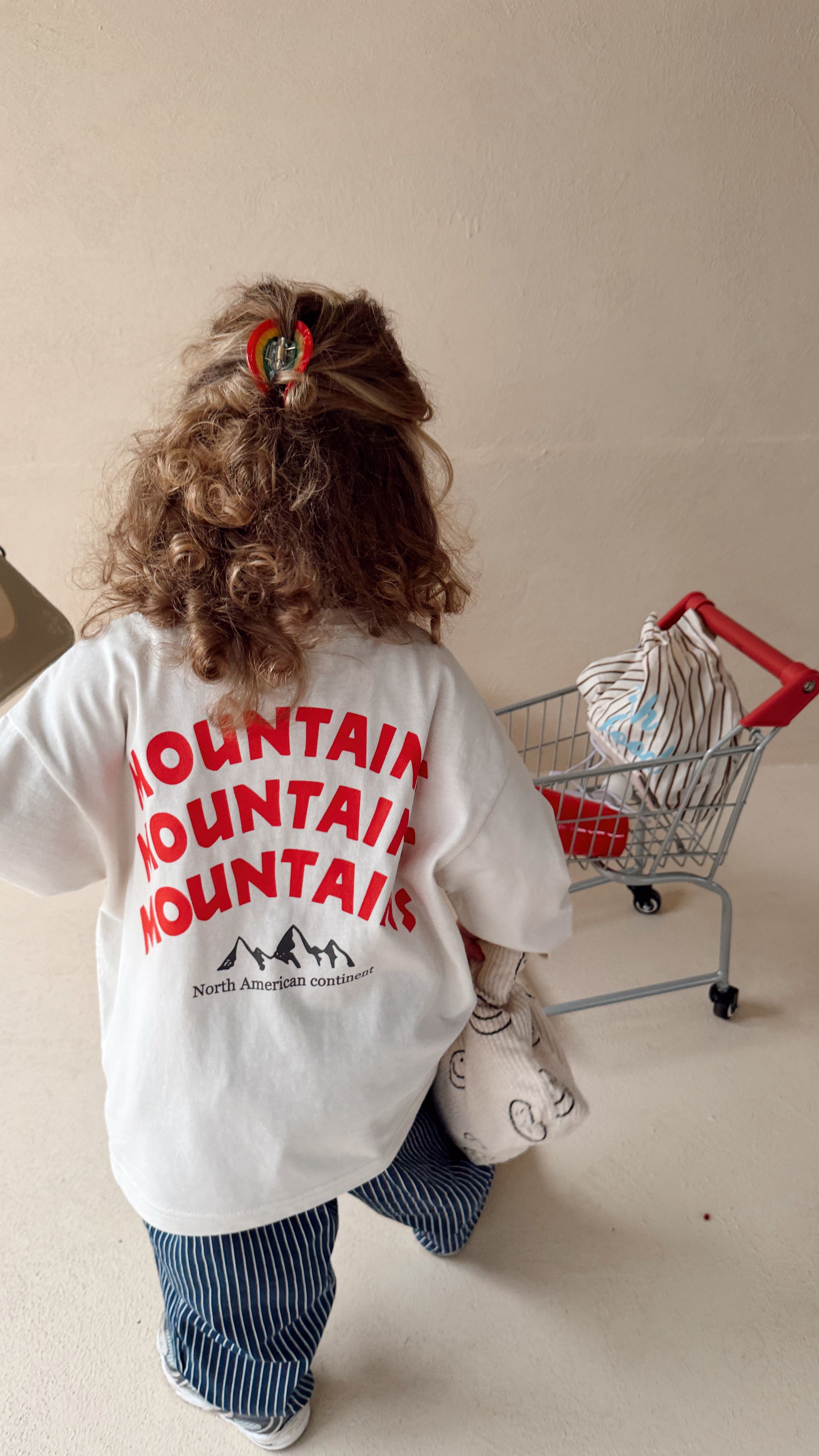 T-shirt Mountain - écru