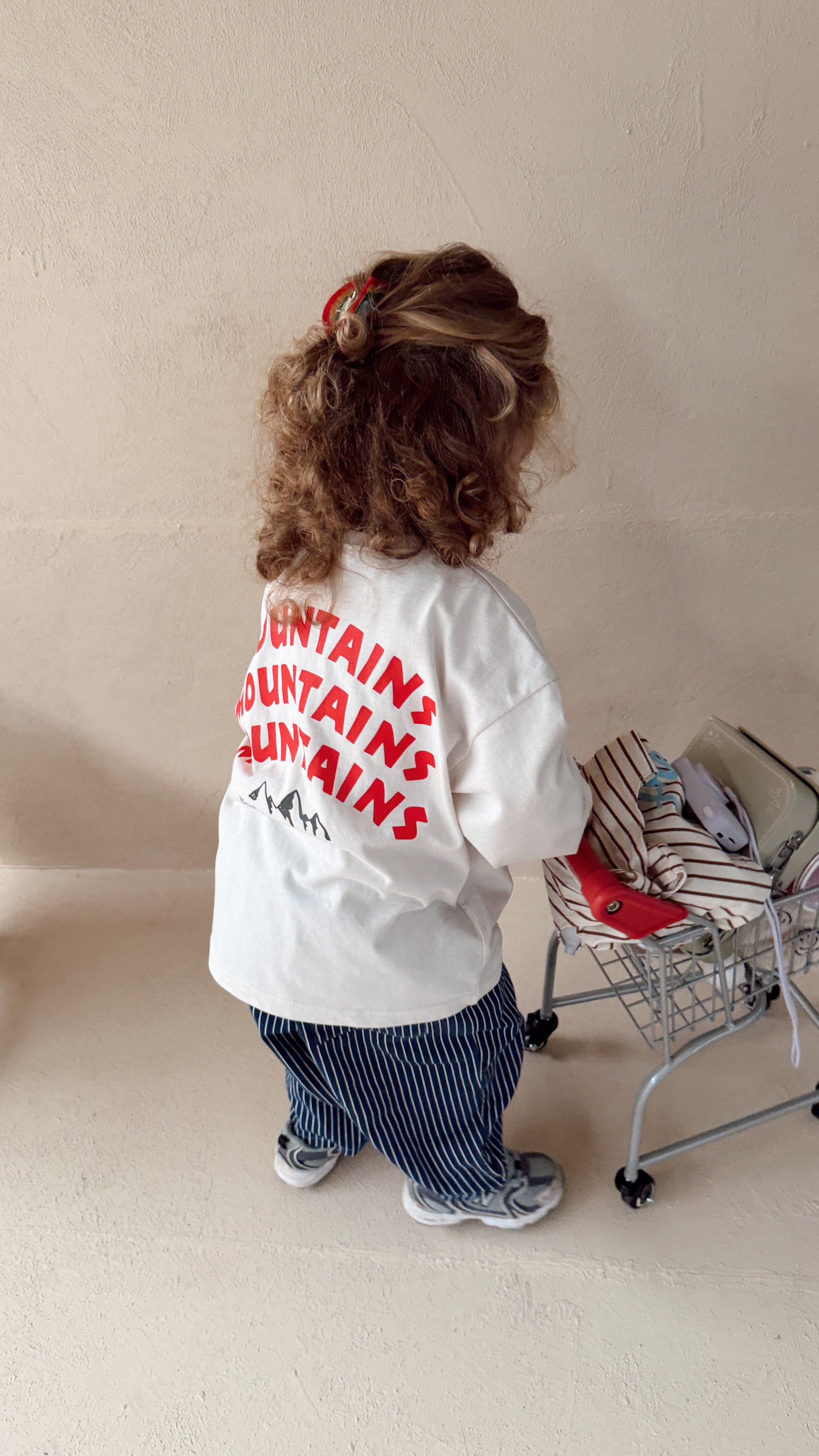 T-shirt Mountain - écru