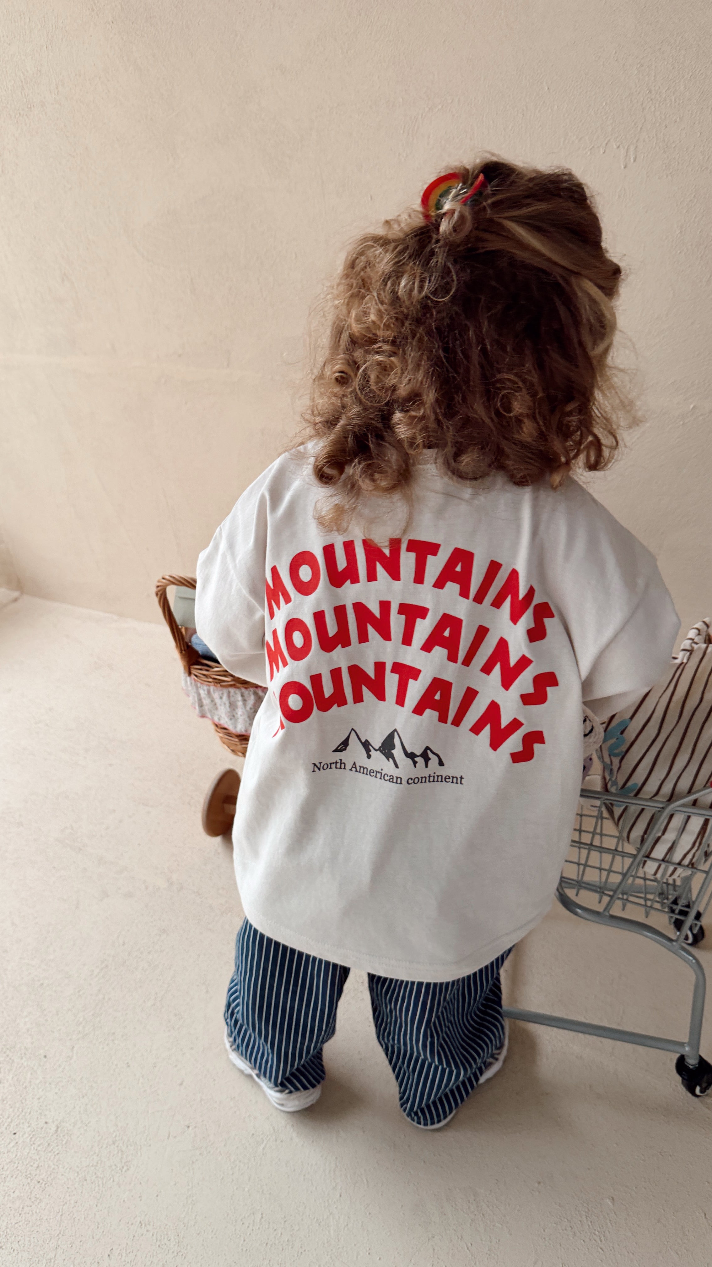 T-shirt Mountain - écru