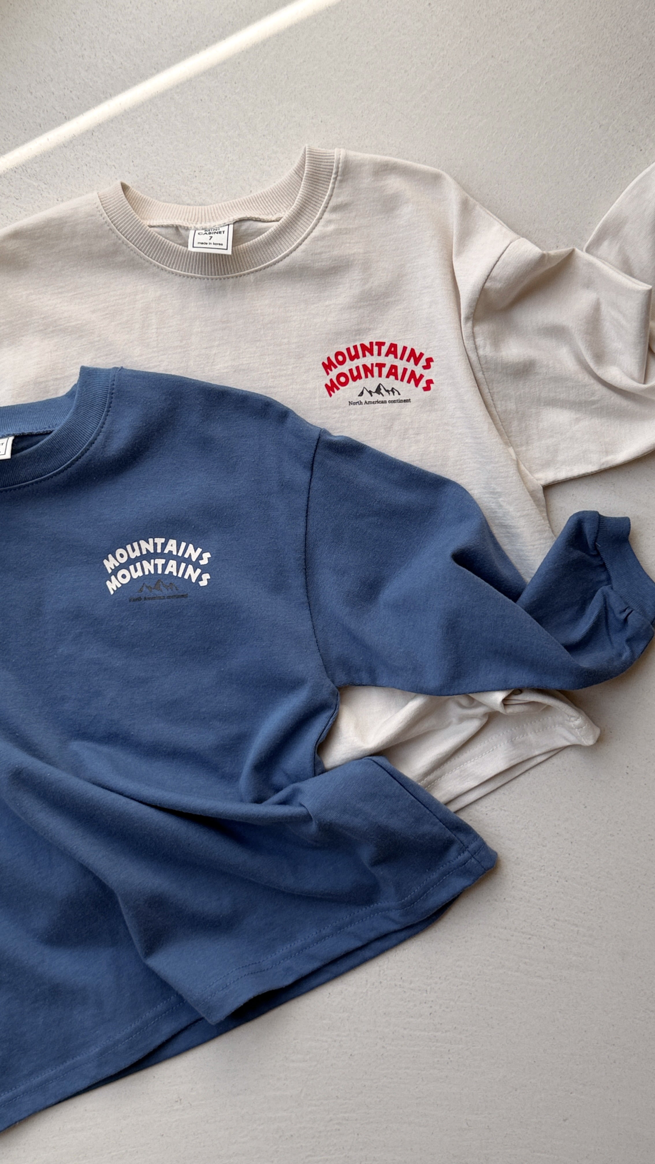 T-shirt Mountain - écru