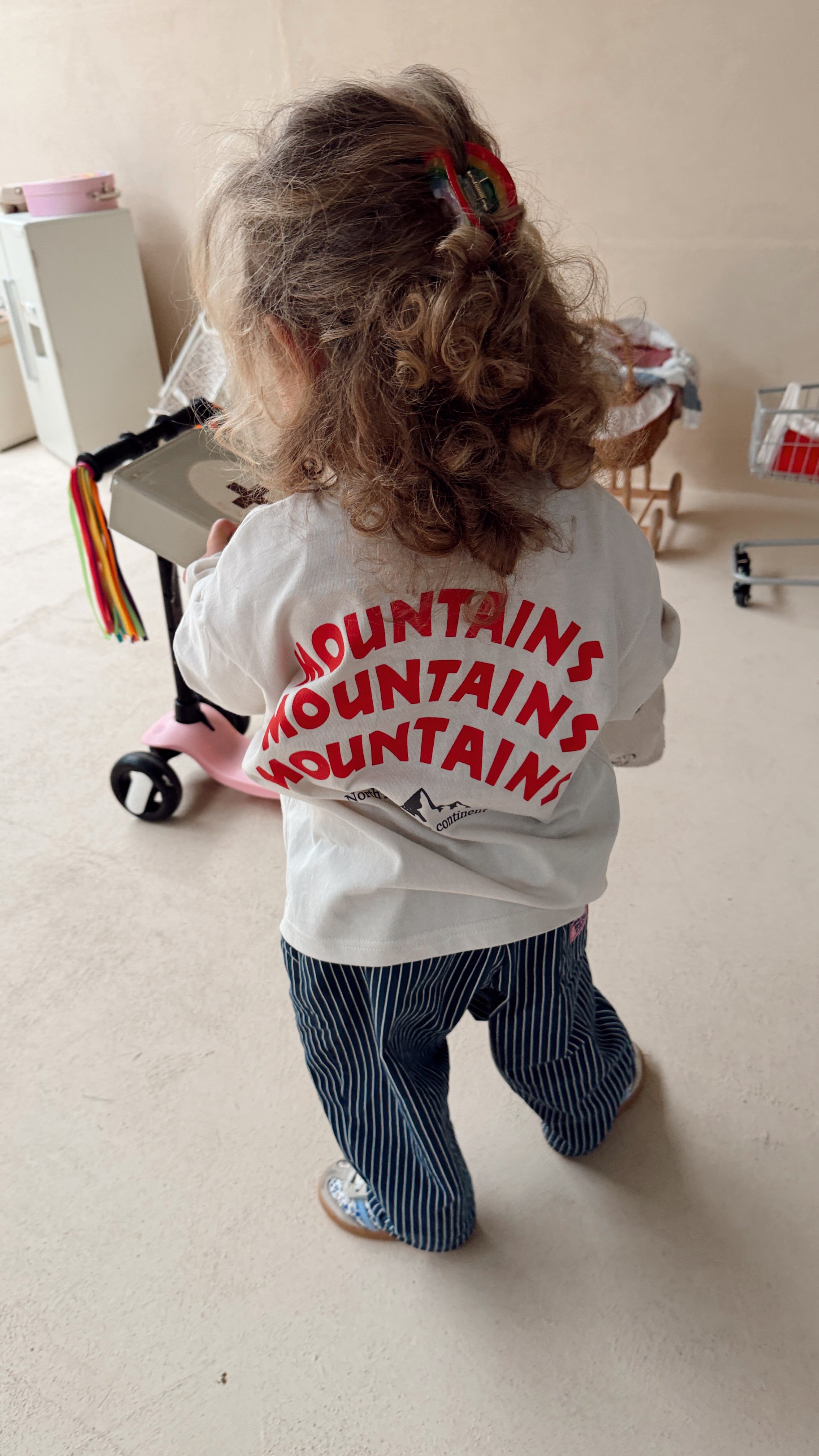 T-shirt Mountain - écru