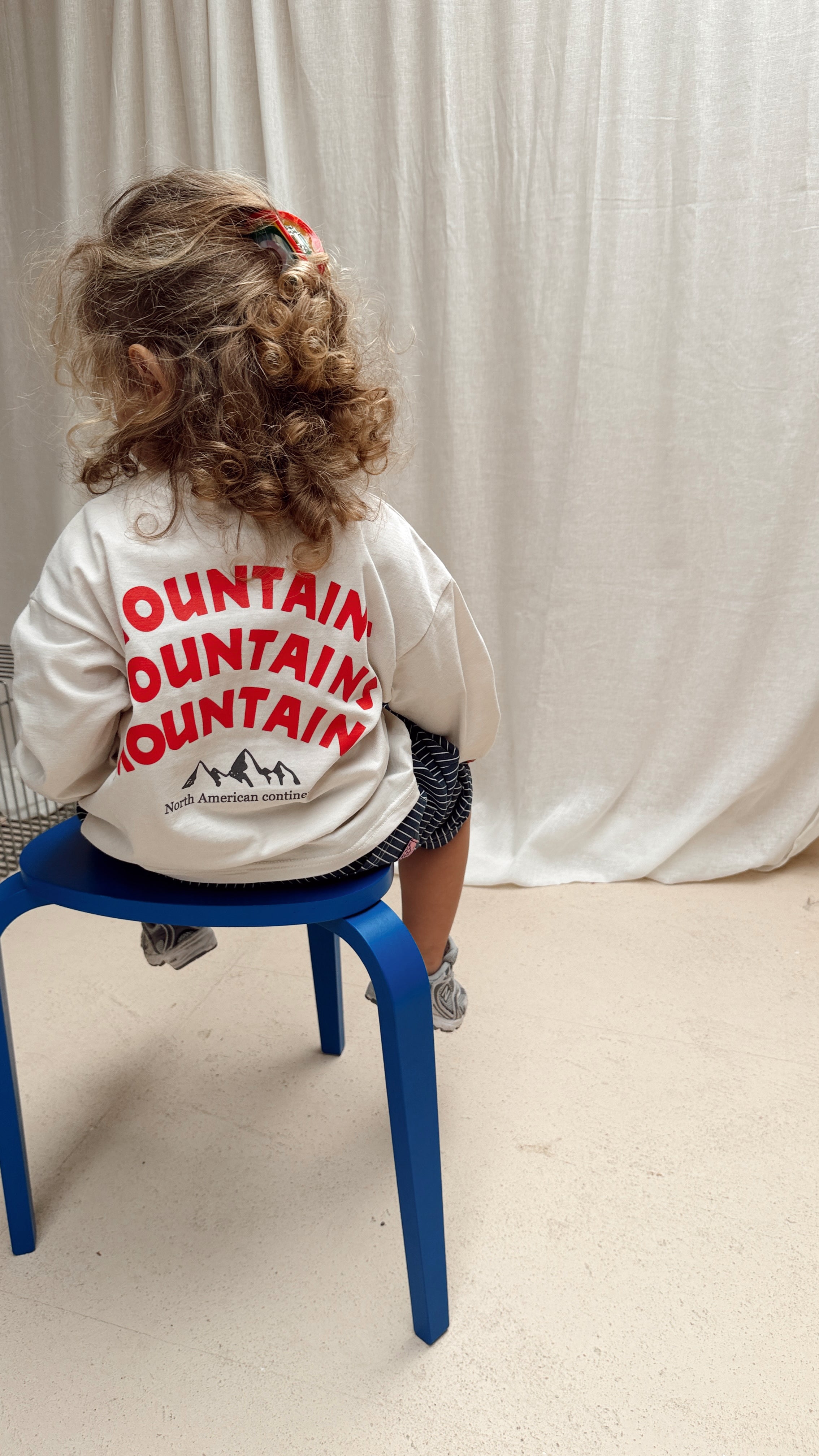 T-shirt Mountain - écru