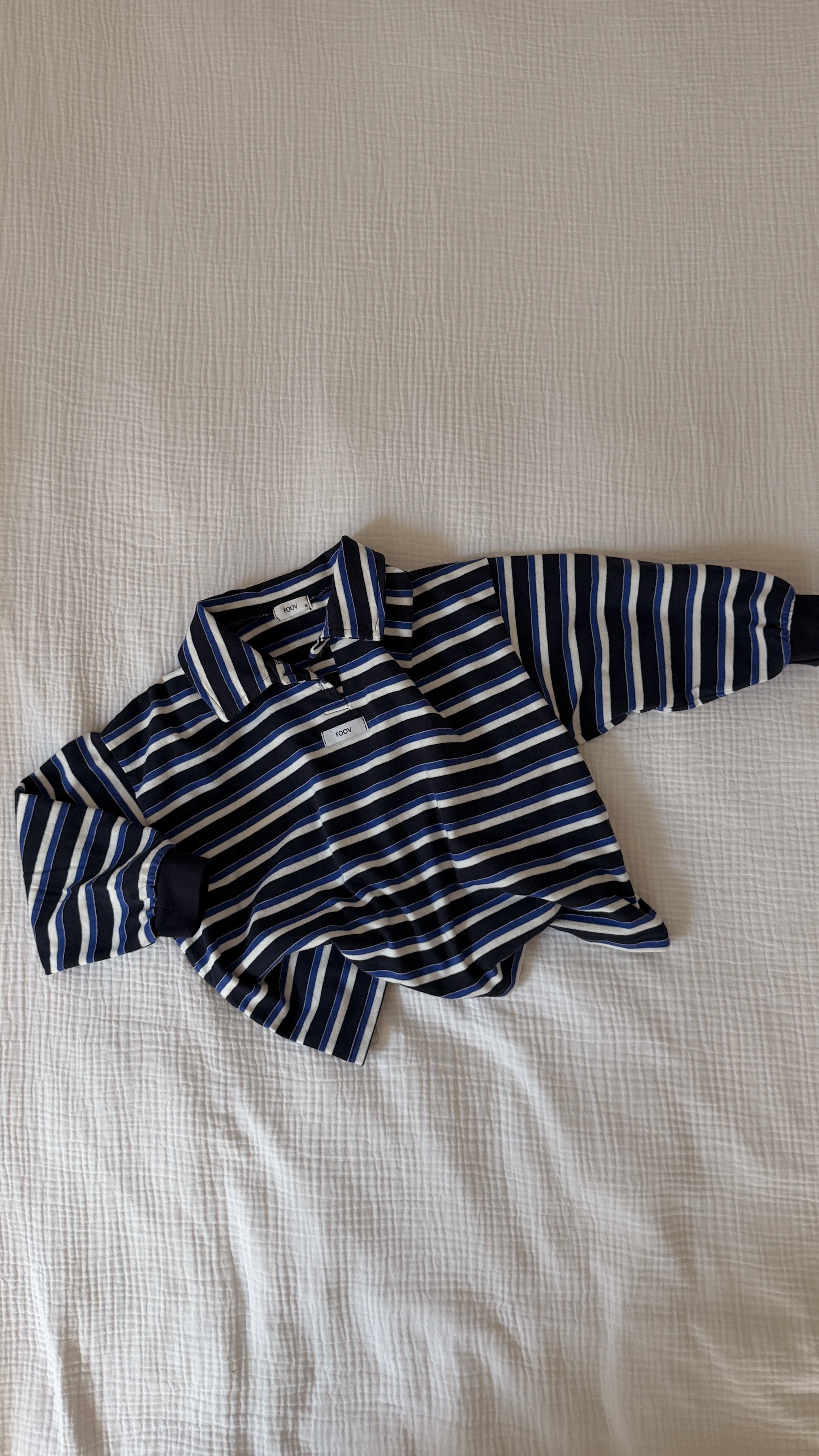 T-shirt Pol - bleu à lignes