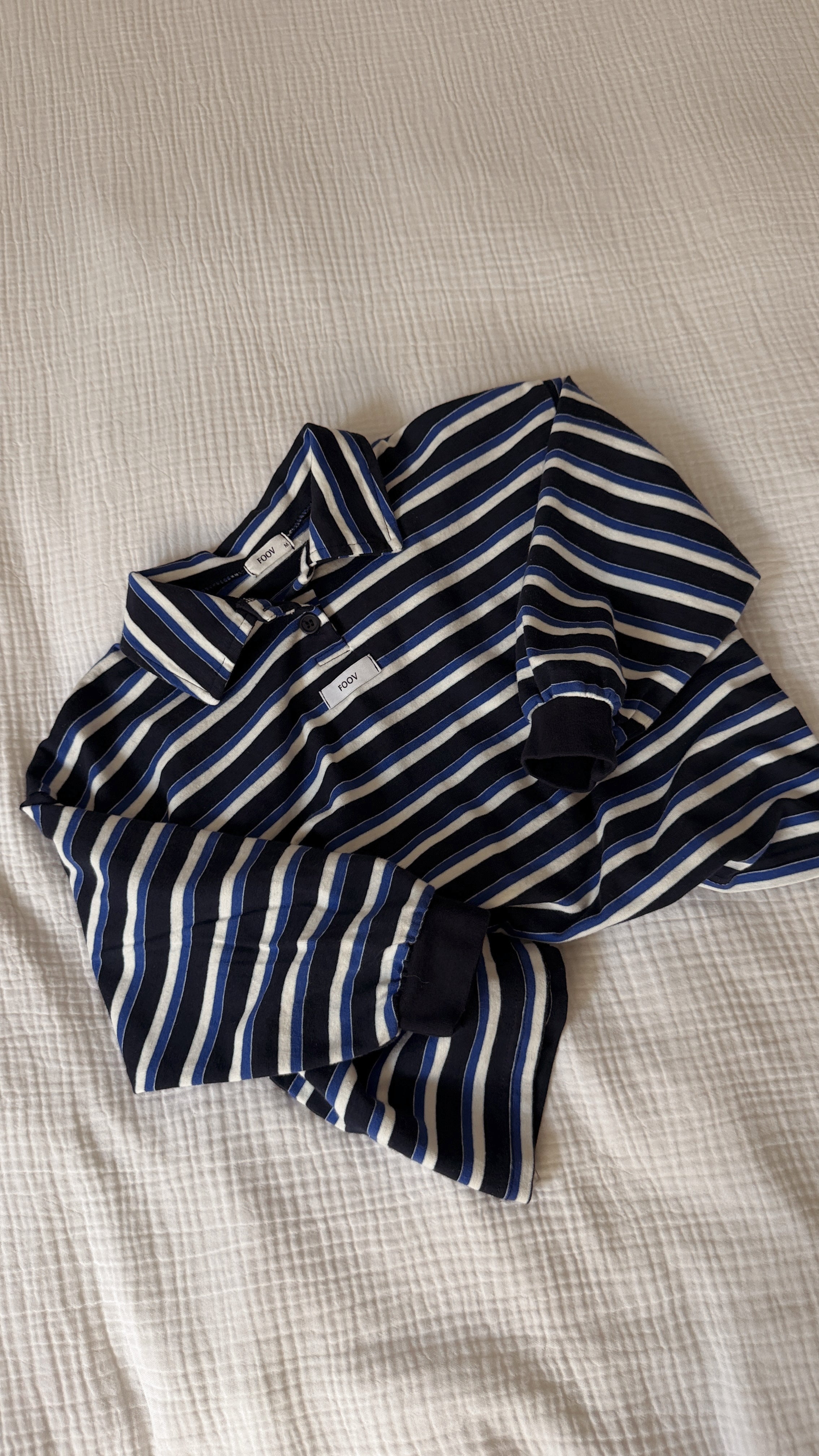 T-shirt Pol - bleu à lignes