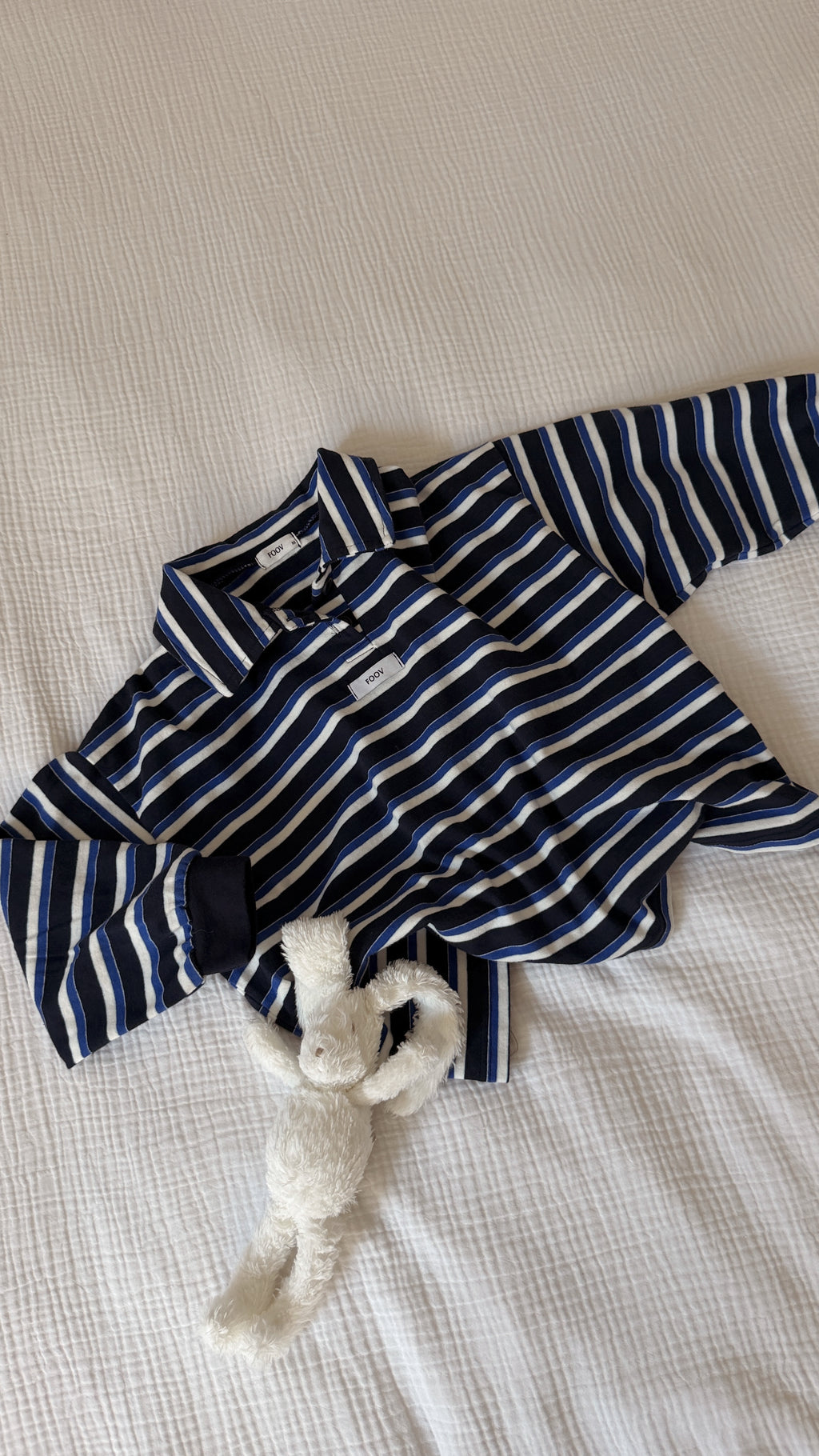 T-shirt Pol - bleu à lignes