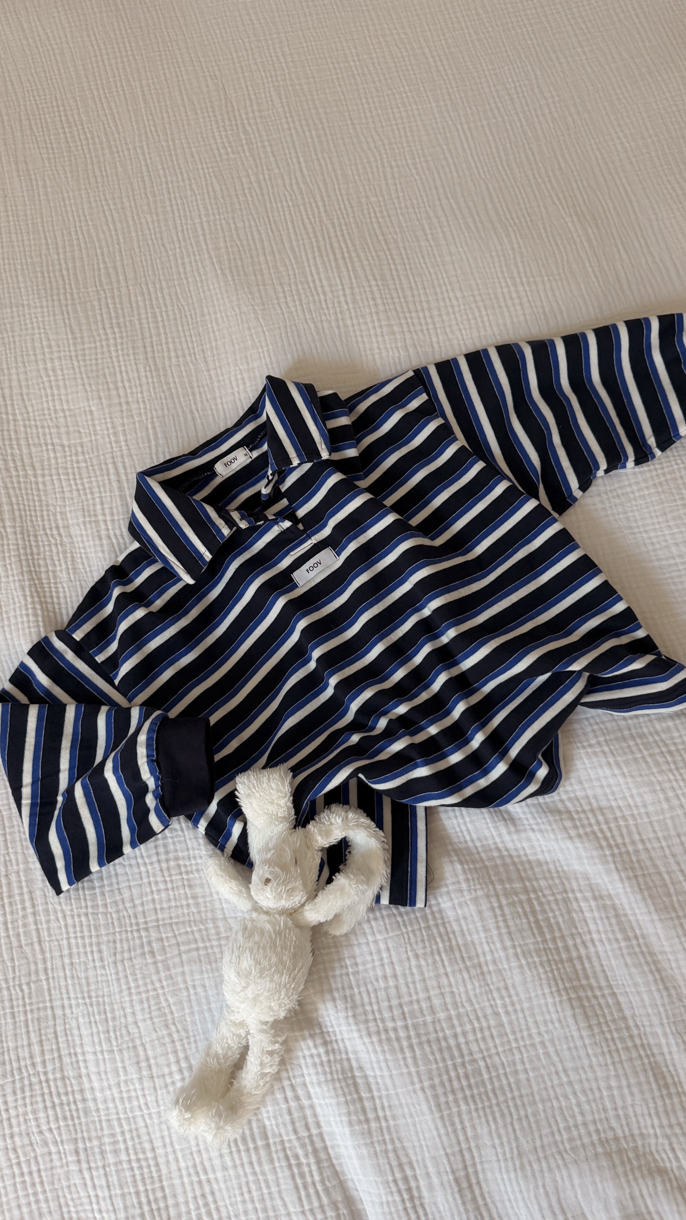 T-shirt Pol - bleu à lignes