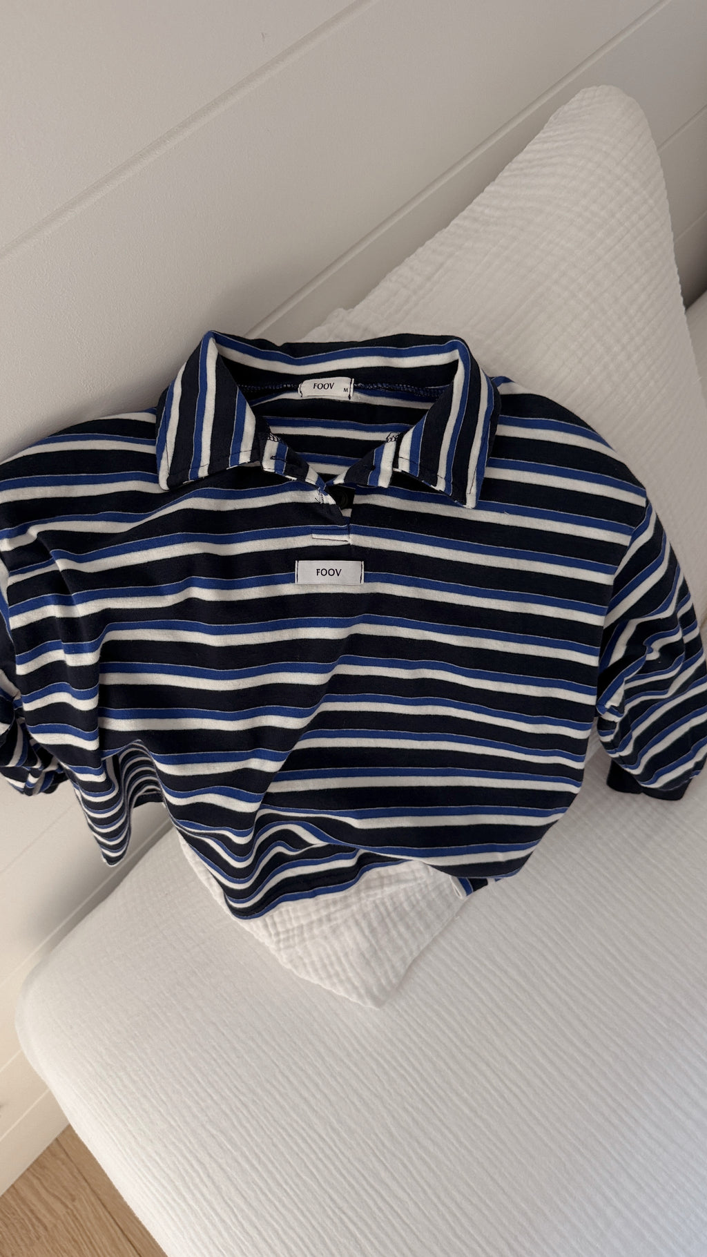 T-shirt Pol - bleu à lignes