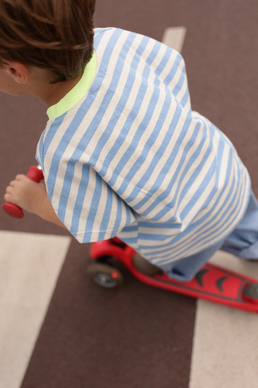 Sandro T-shirt - blue with stripes
