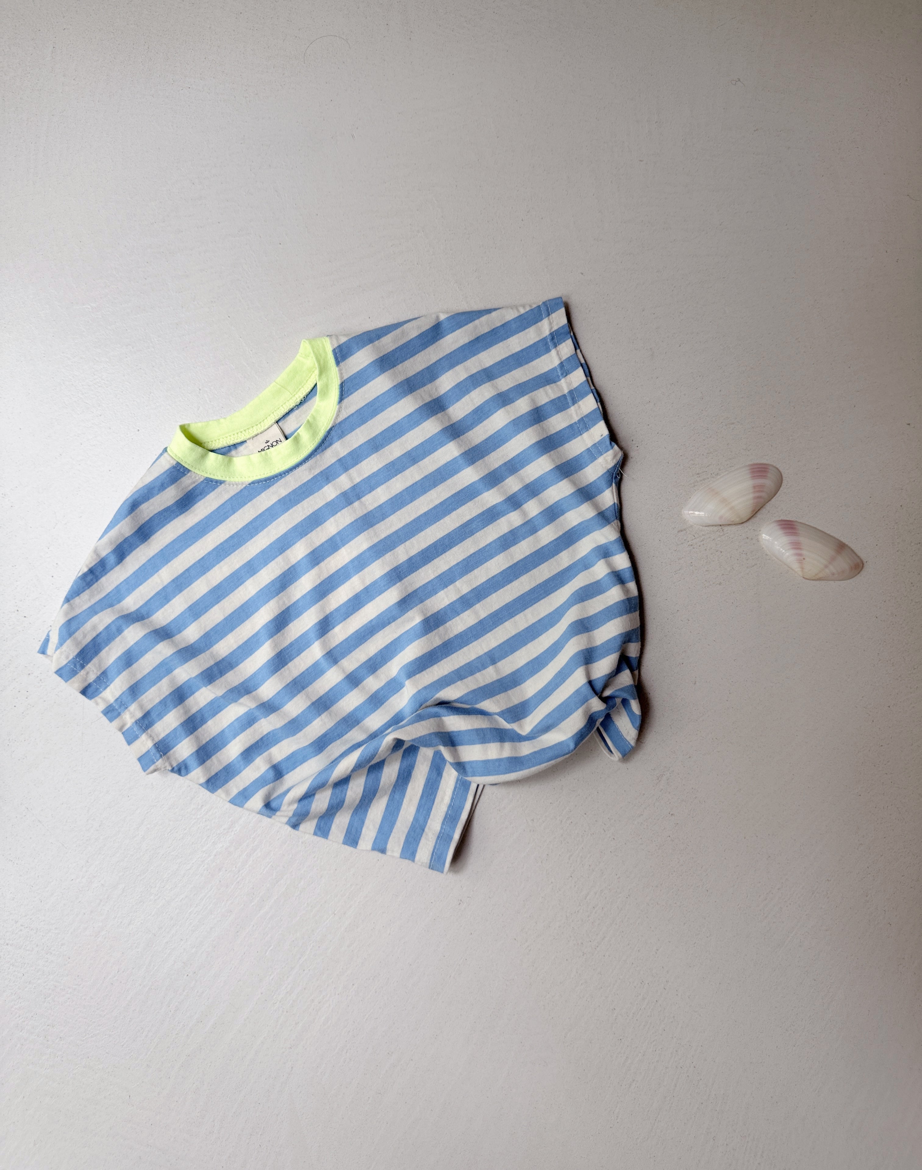 Sandro T-shirt - blue with stripes