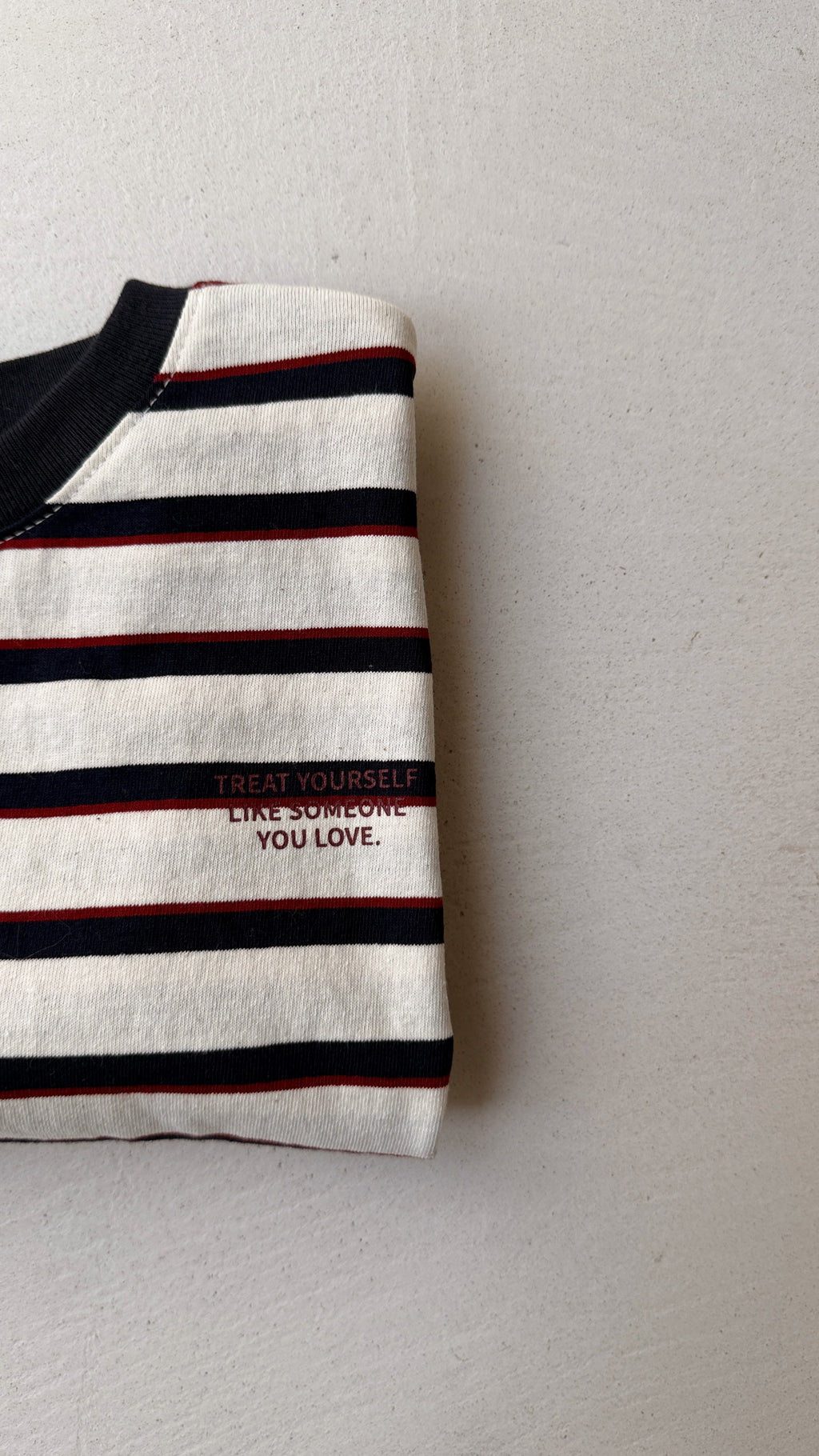T-shirt Simon - écru à lignes