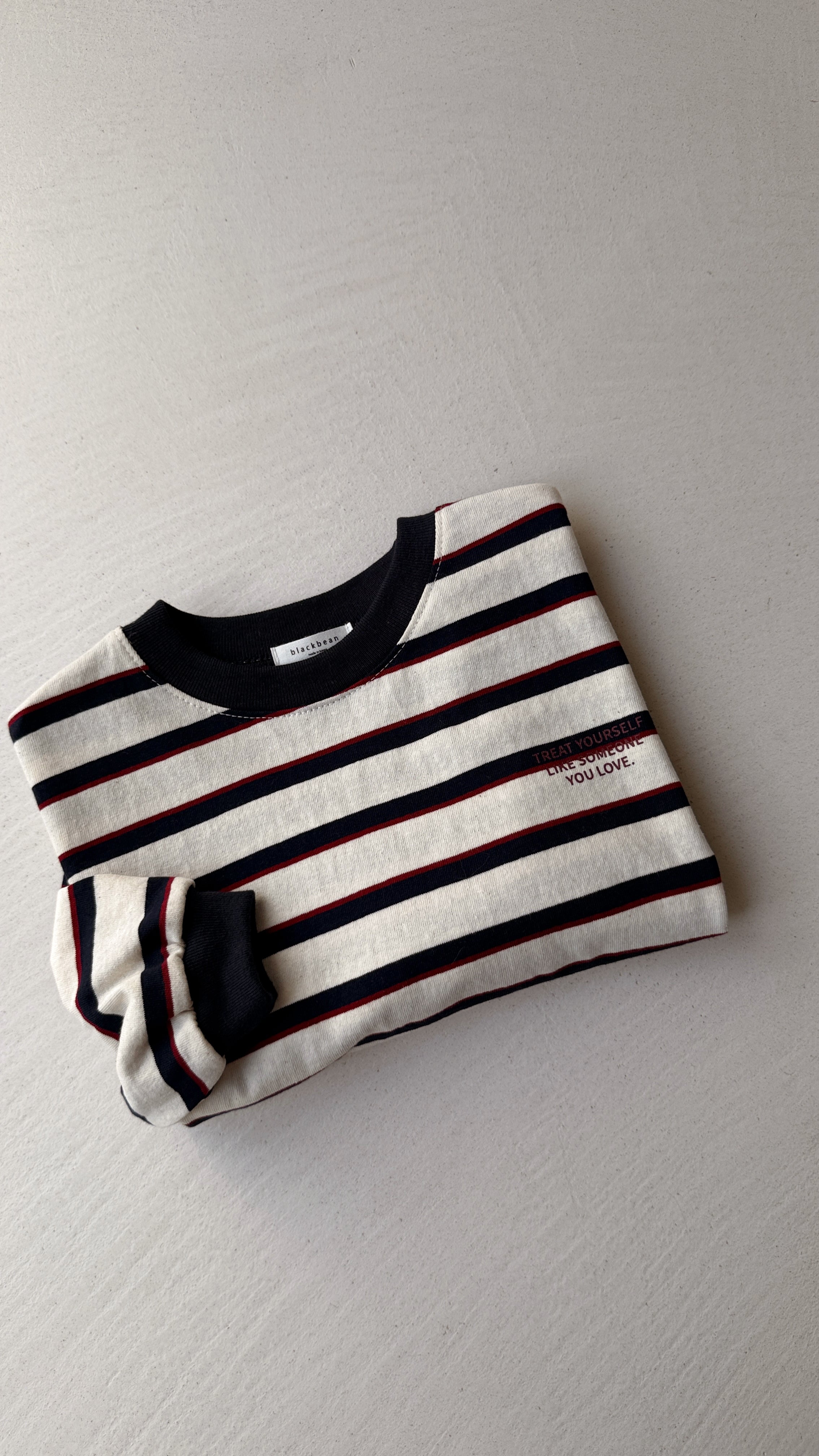 T-shirt Simon - écru à lignes