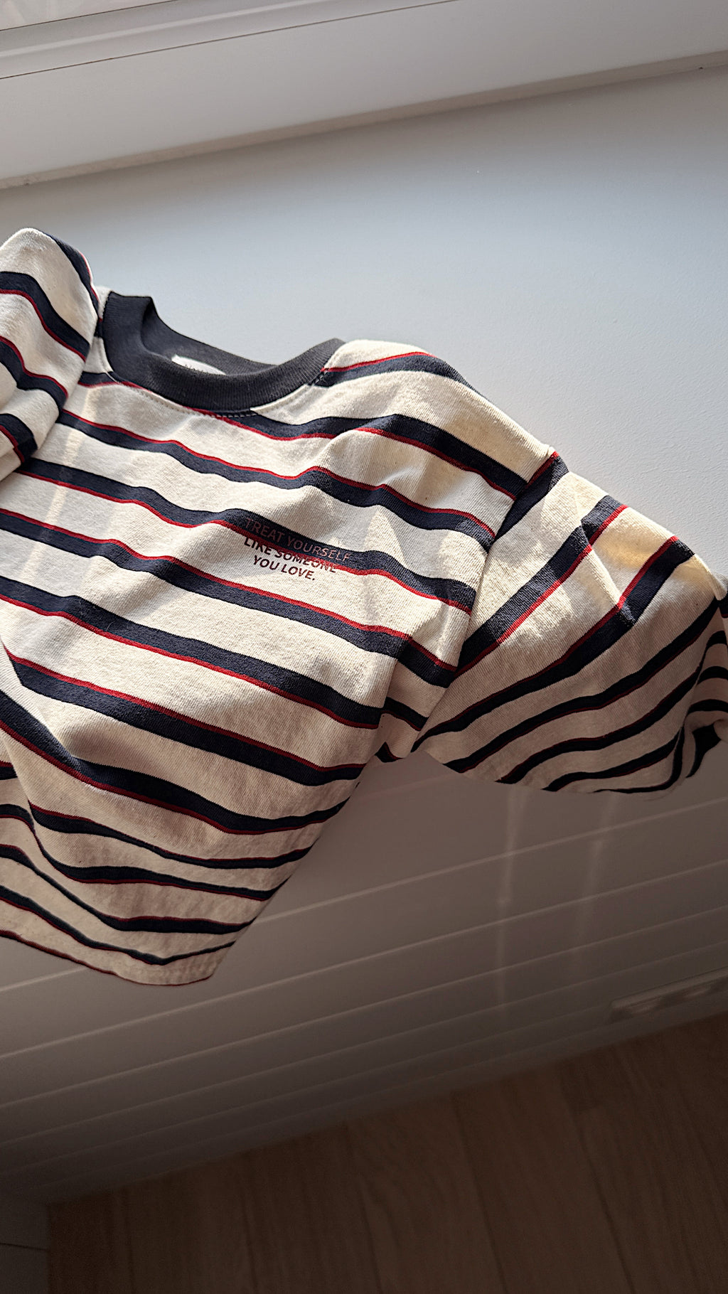 T-shirt Simon - écru à lignes