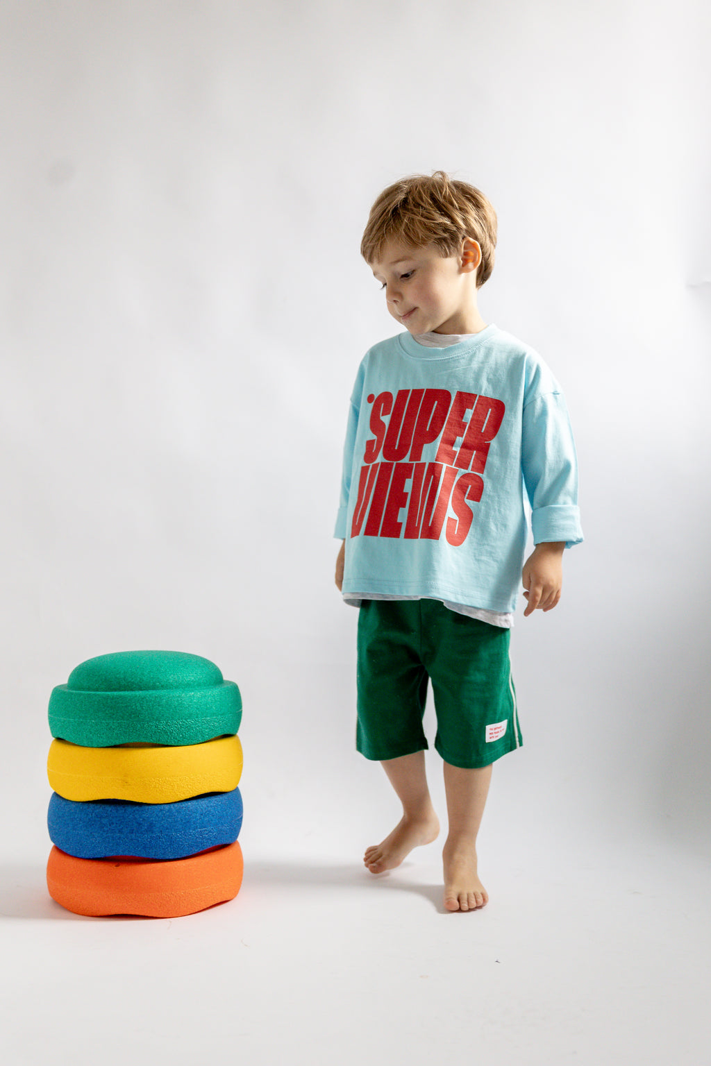 T-shirt Super - bleu