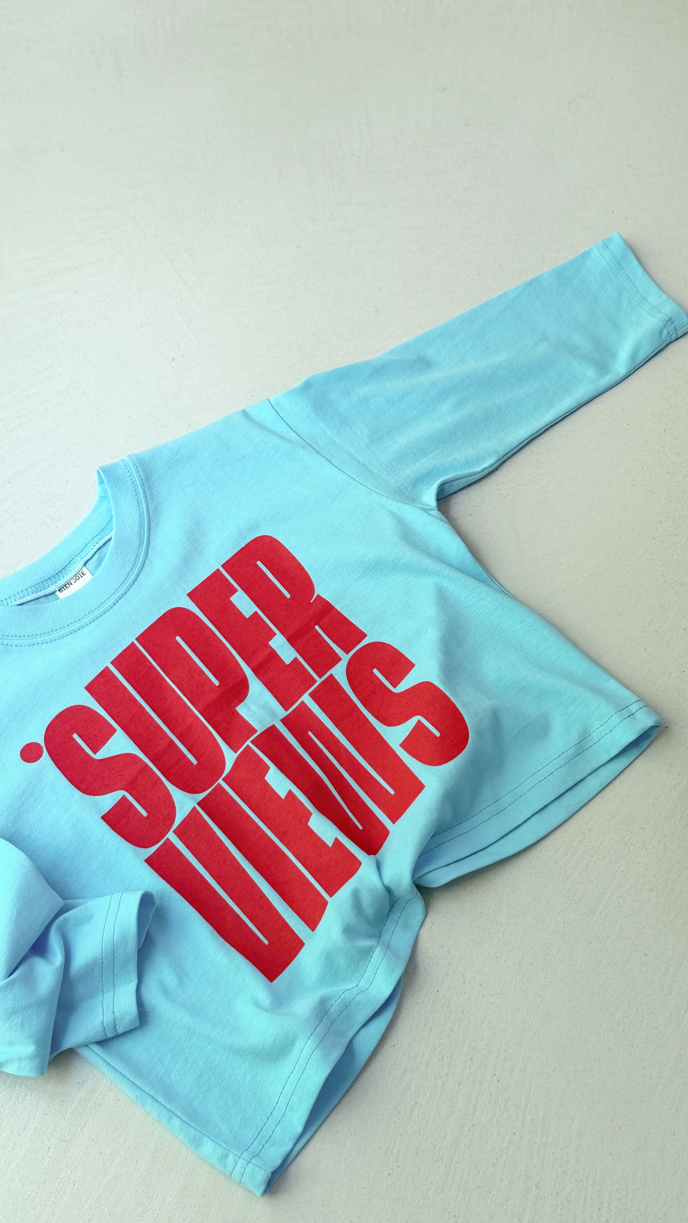 T-shirt Super - bleu