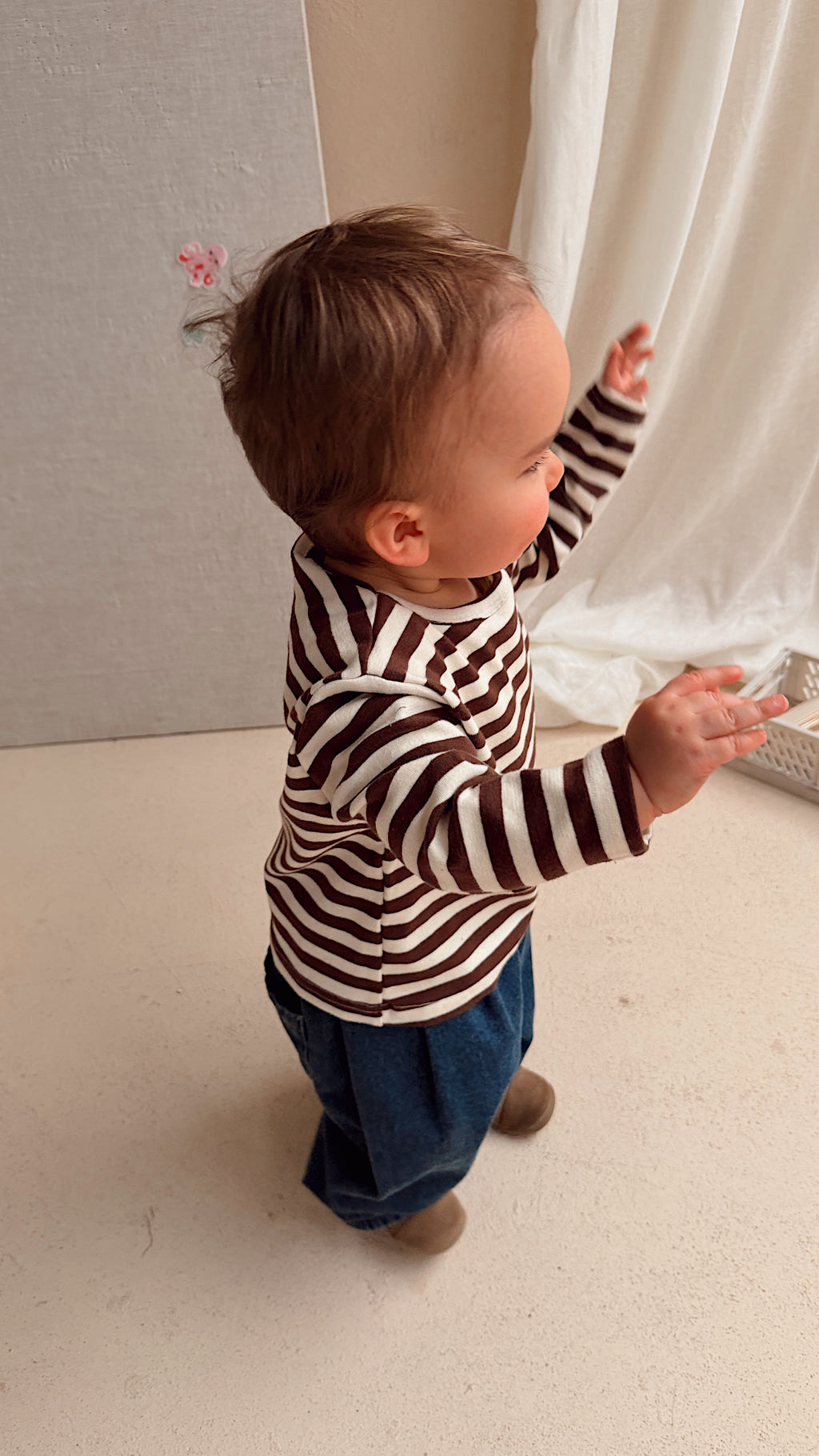 T-shirt Béa - écru et brun