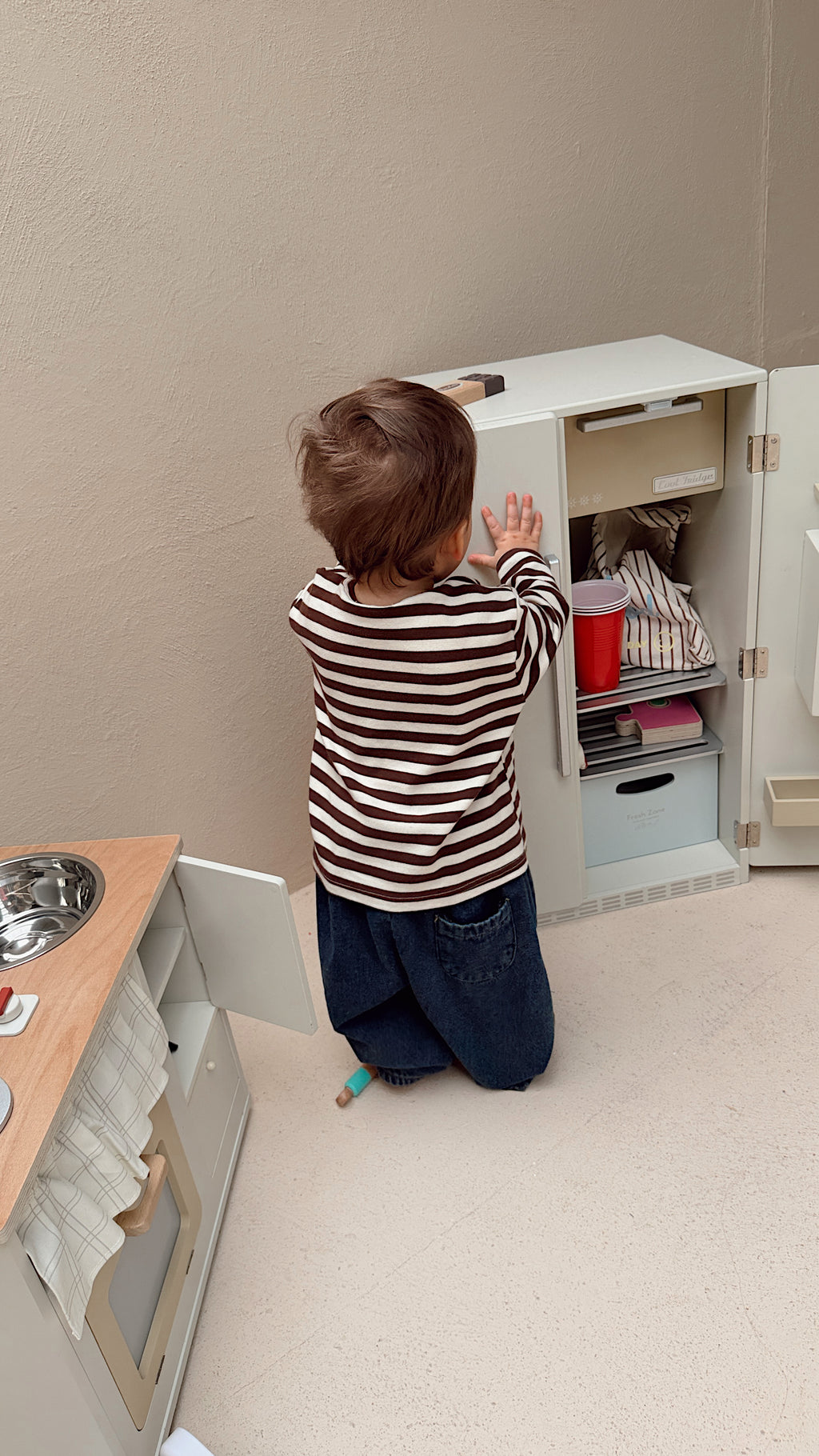 T-shirt Béa - écru et brun