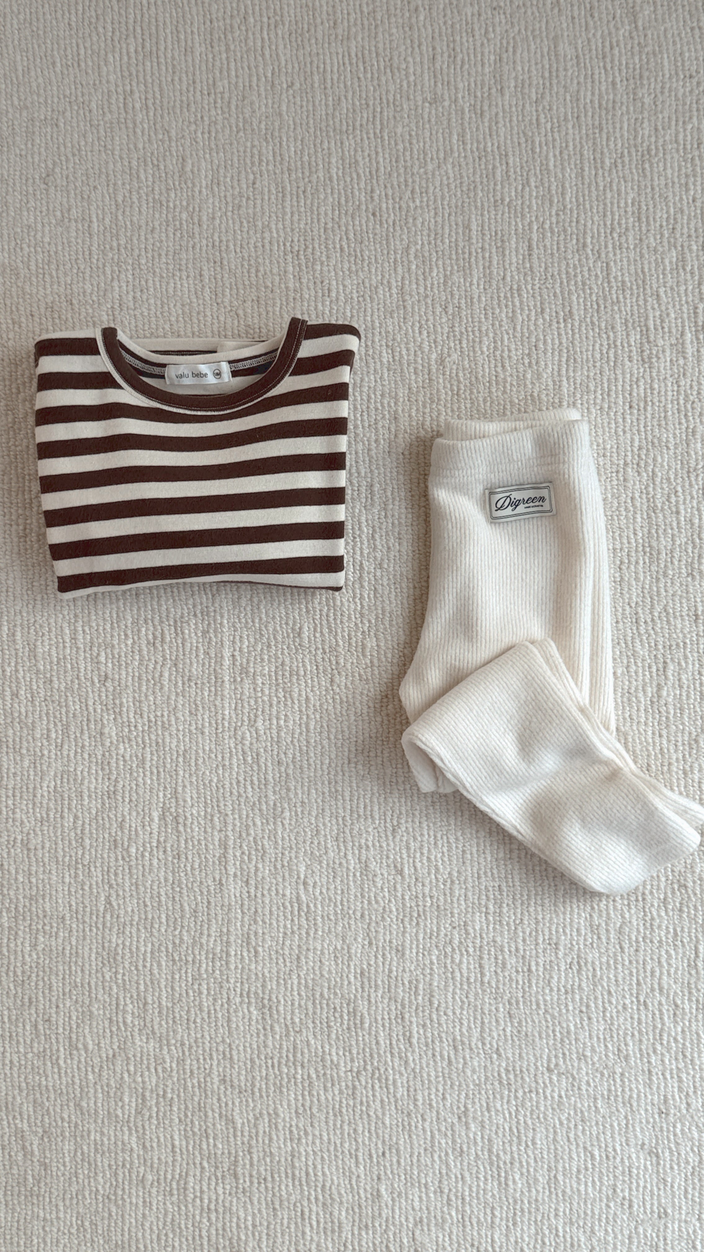 T-shirt Béa - écru et brun