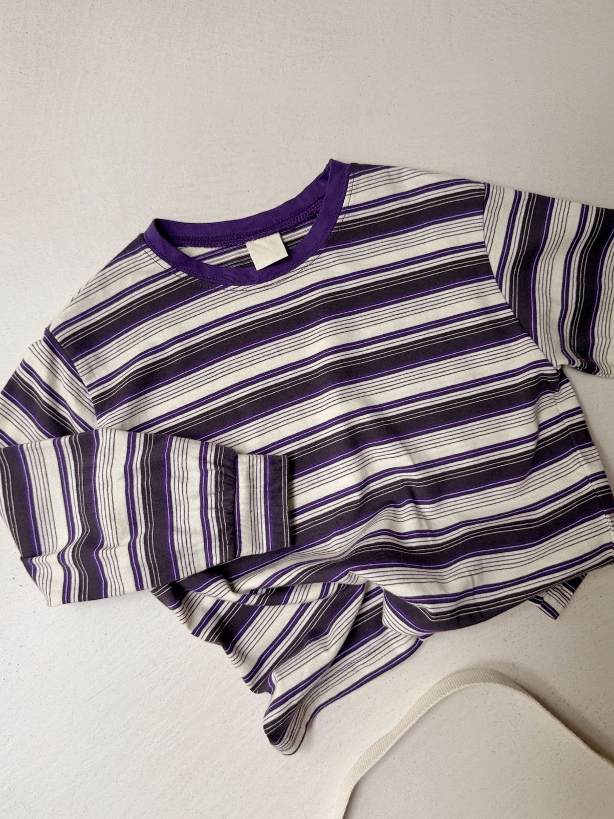 T-shirt Carla - ligné mauve