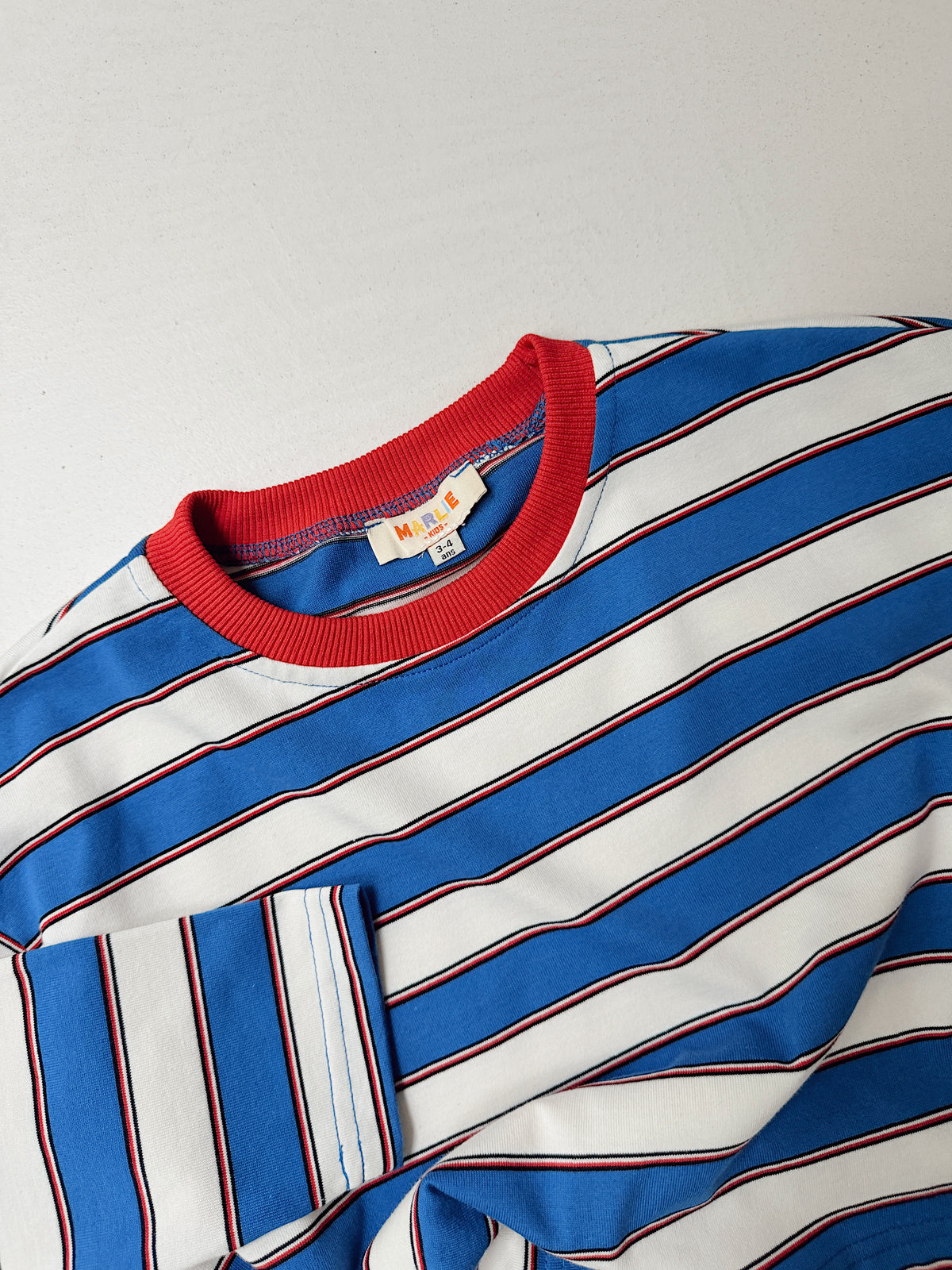 T-shirt Lore - ligné bleu et rouge
