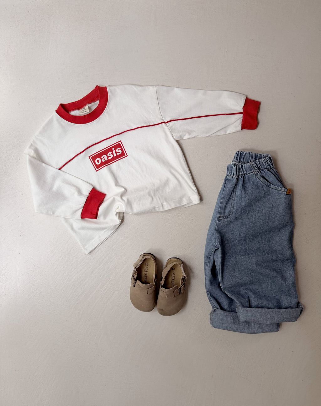 T-shirt Remi - blanc et rouge
