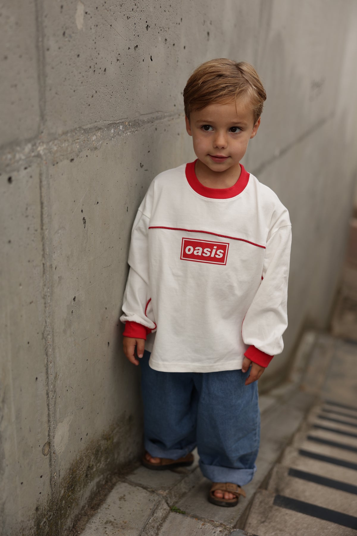 T-shirt Remi - blanc et rouge