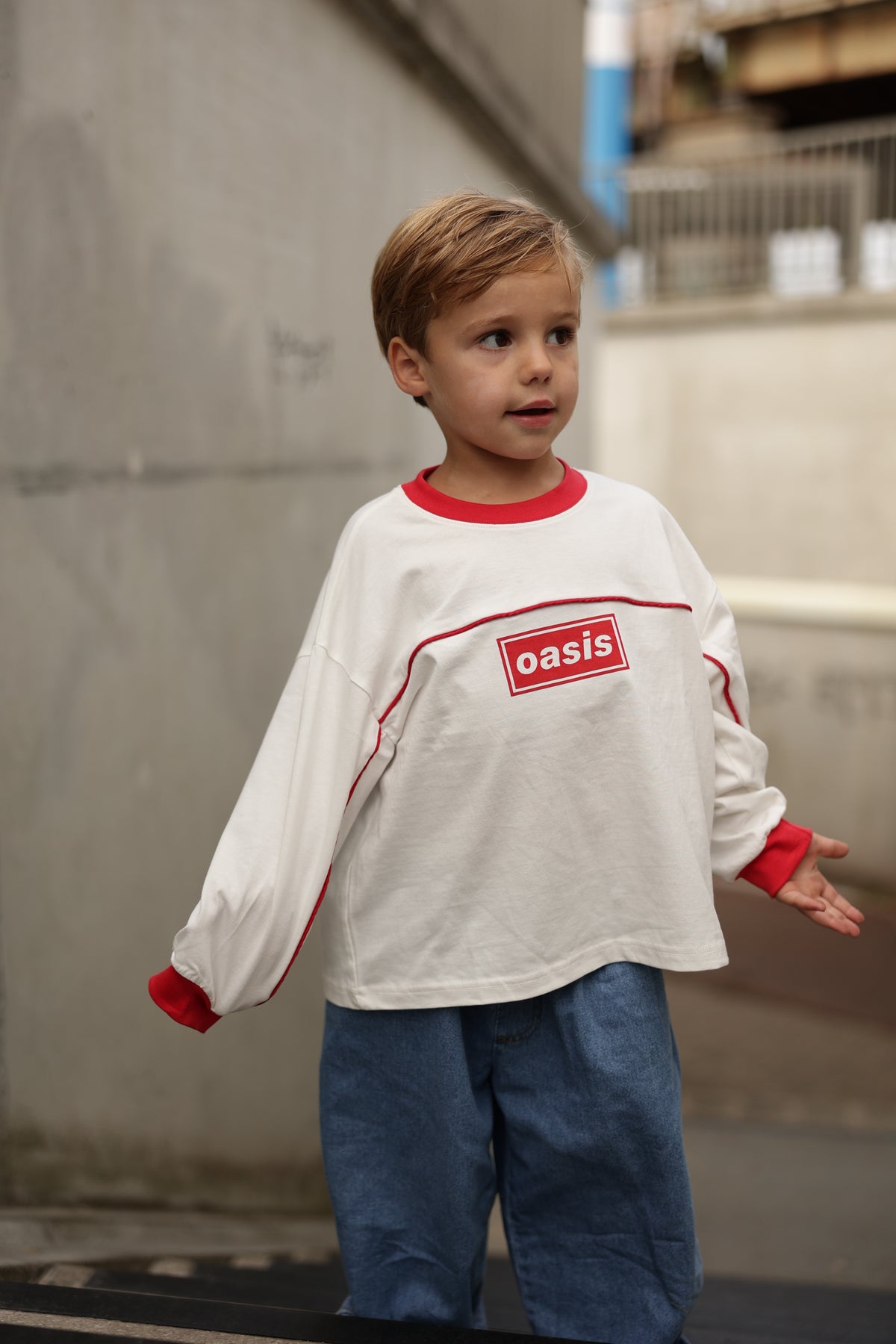 T-shirt Remi - blanc et rouge