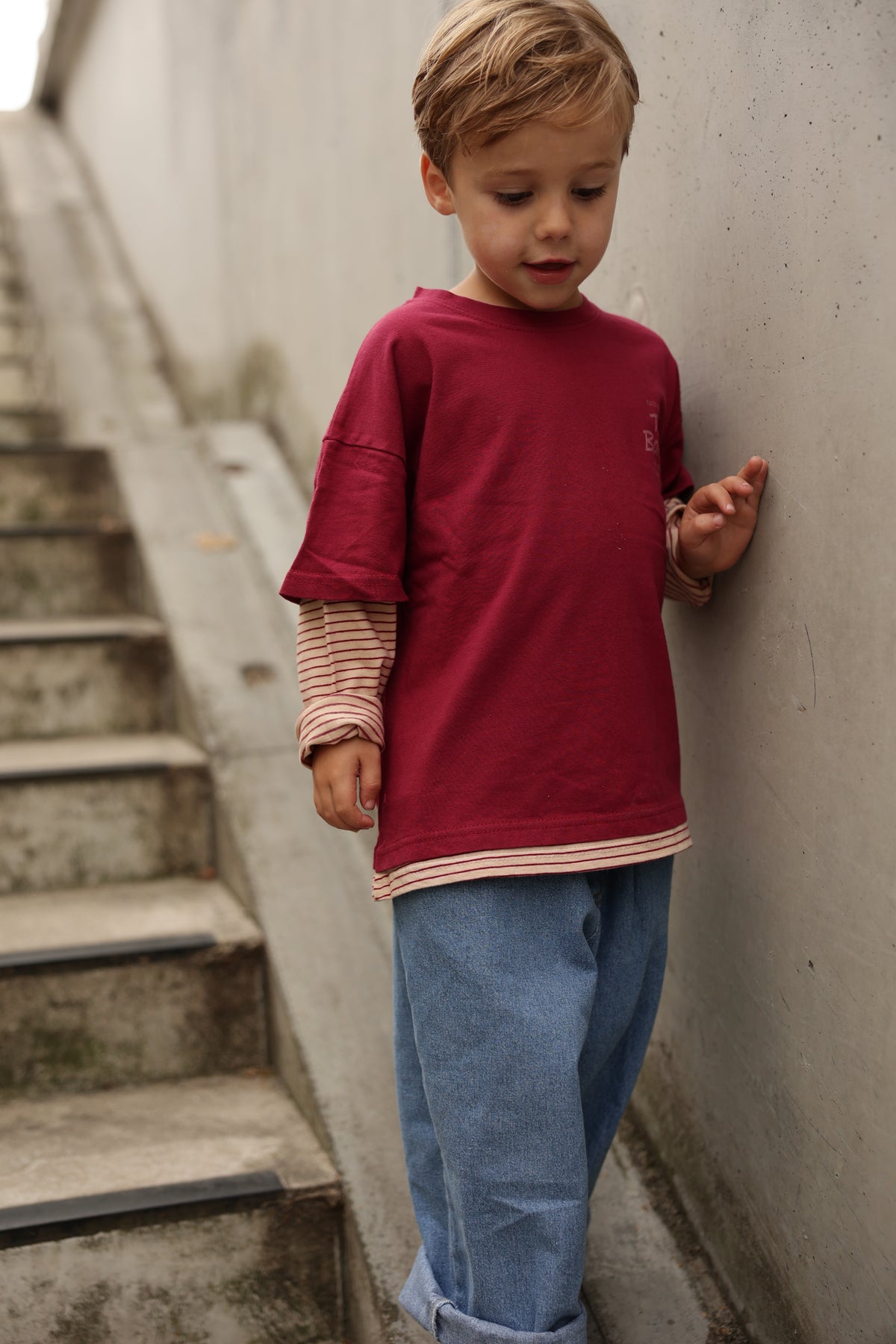 T-shirt Robin - bordeaux