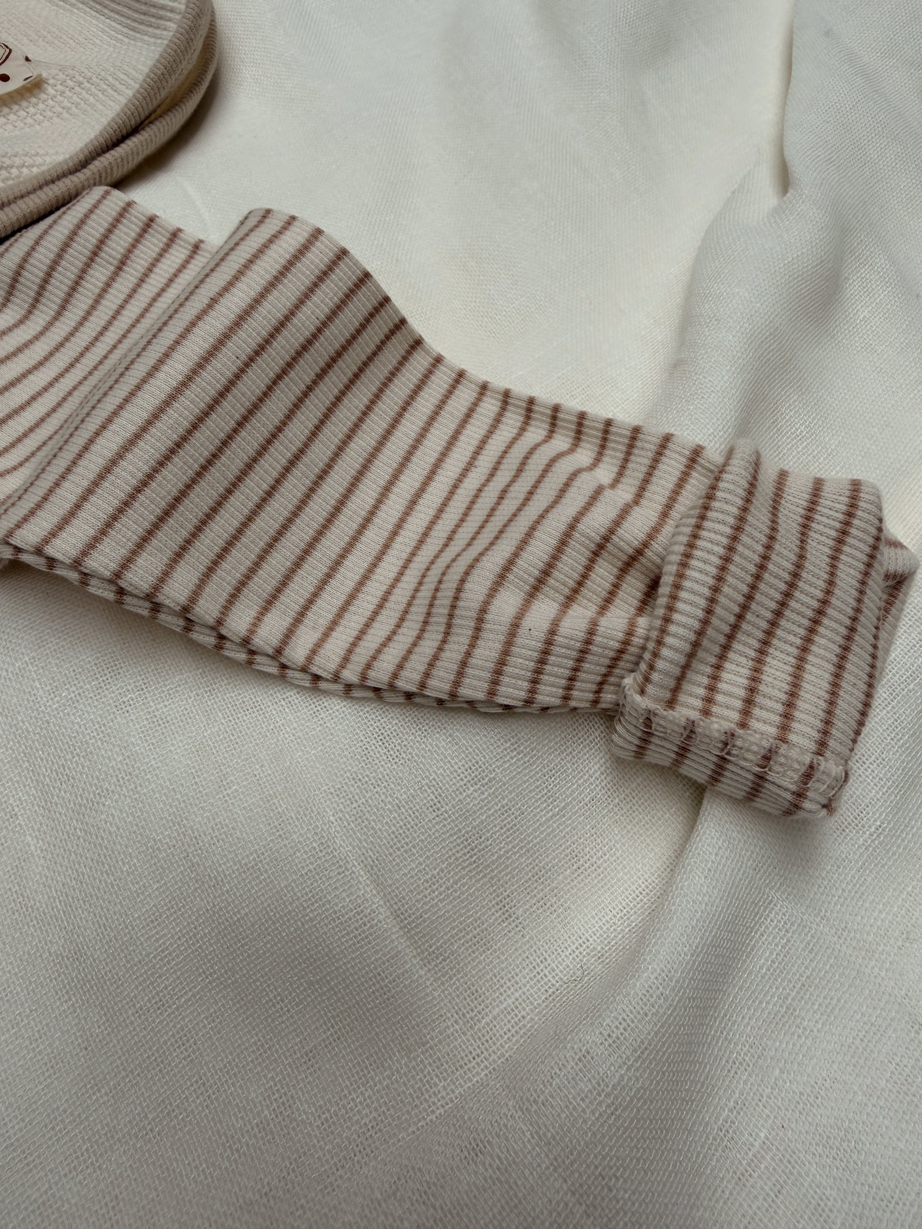 Legging Alex - beige à lignes