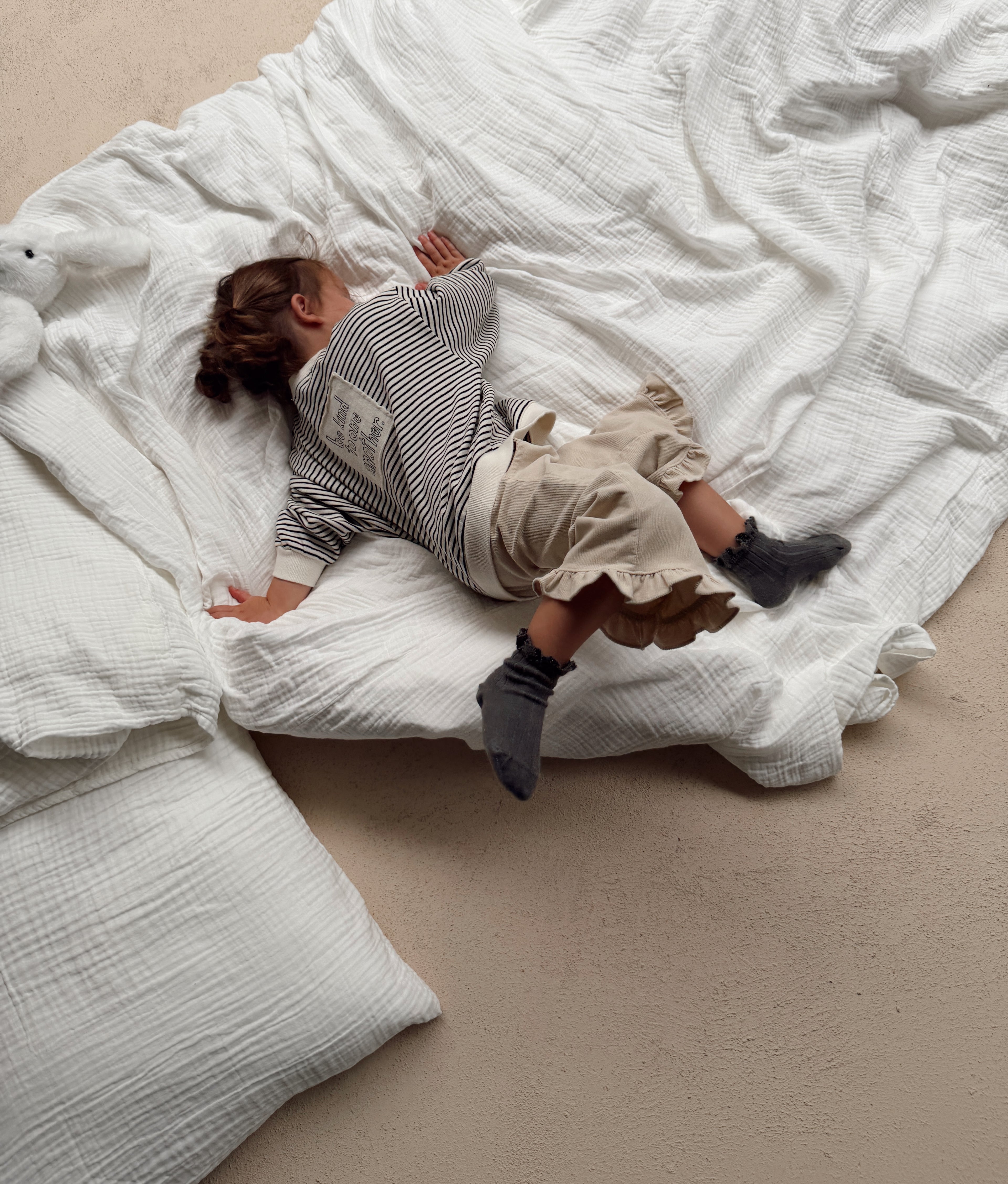 Pull Elise - écru à lignes