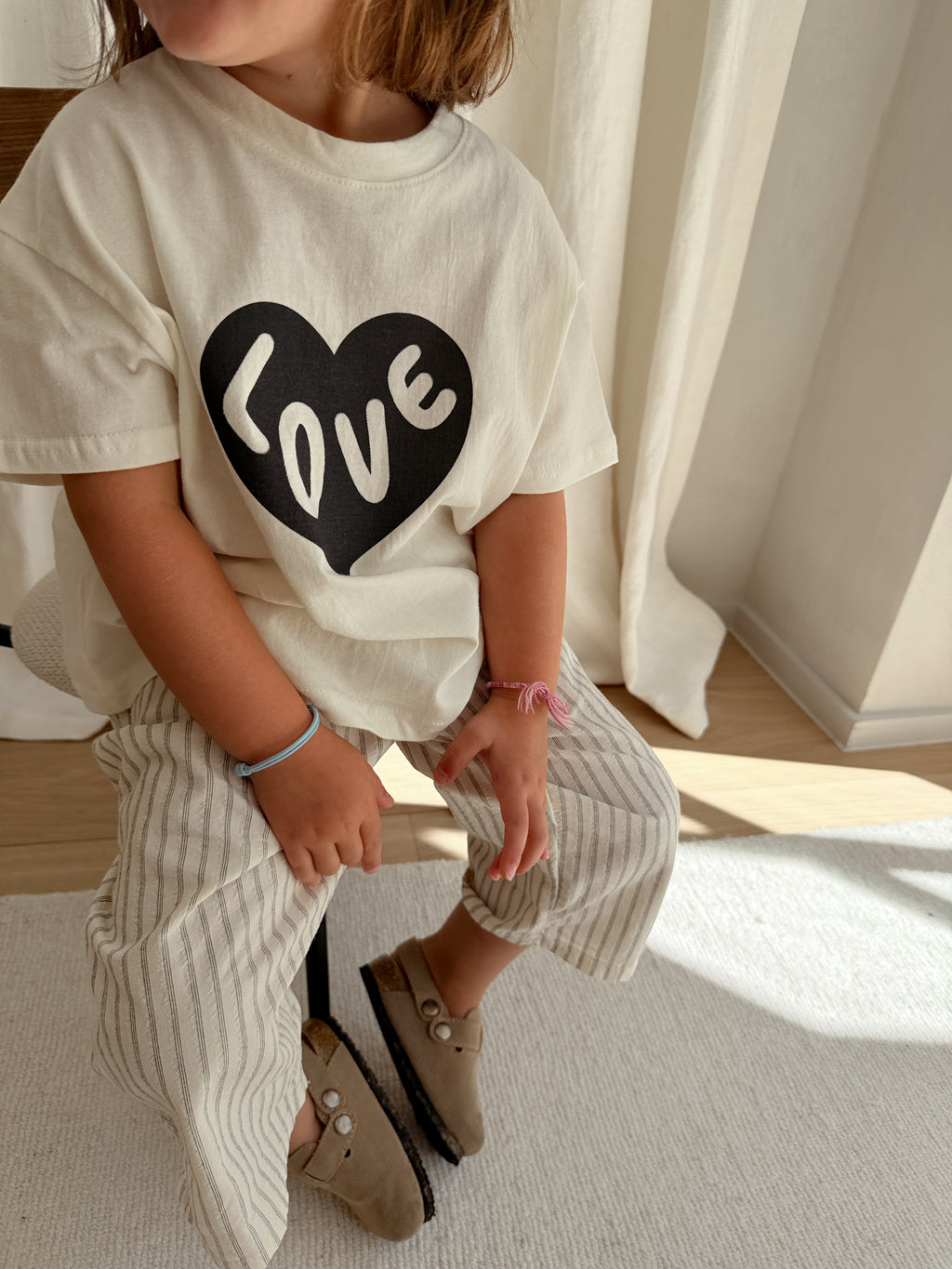 T-shirt Love - écru