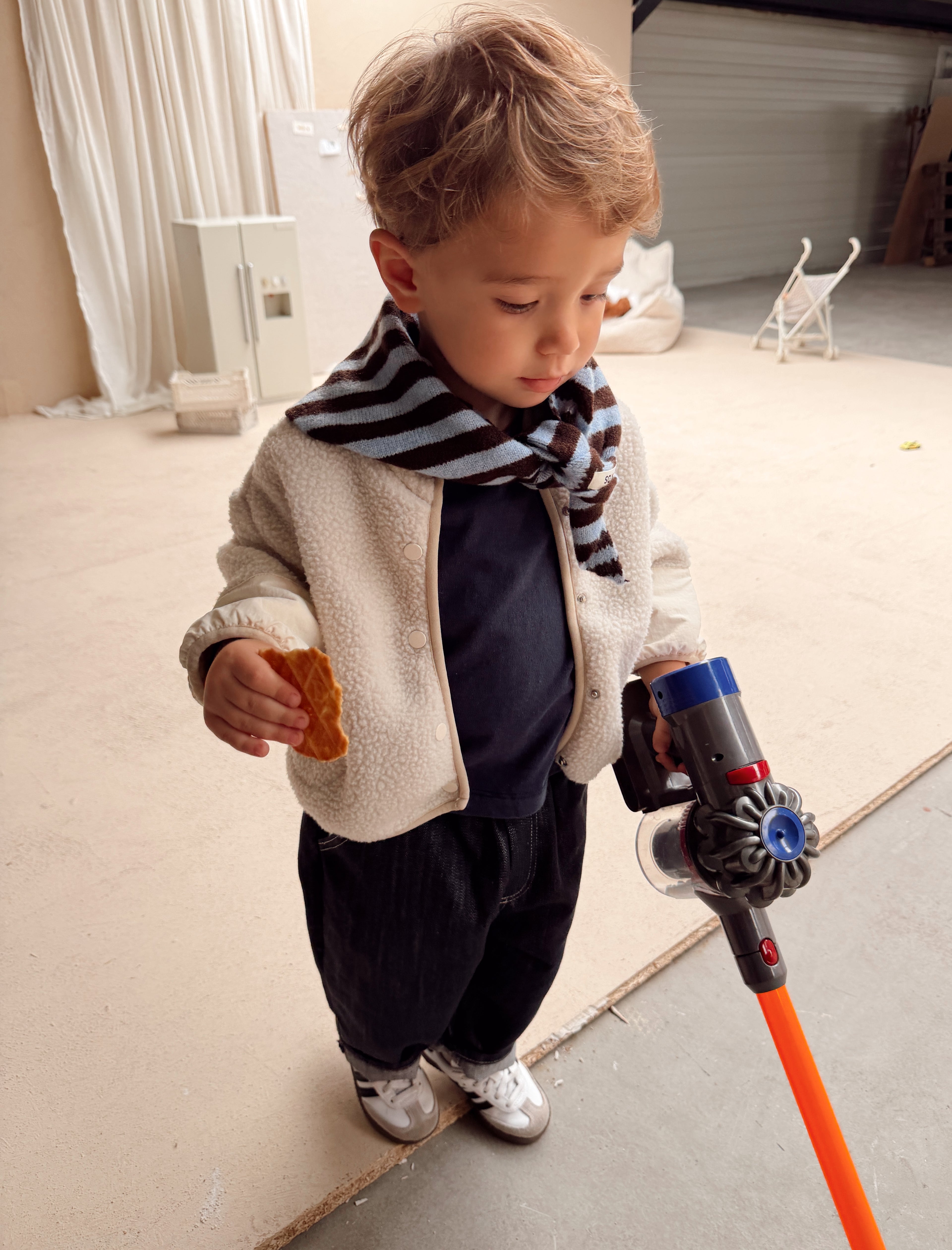 Foulard Raoul - bleu et brun