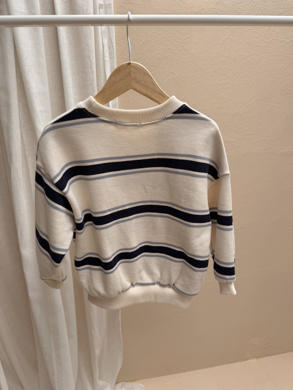 Pull Gaspard - écru à lignes