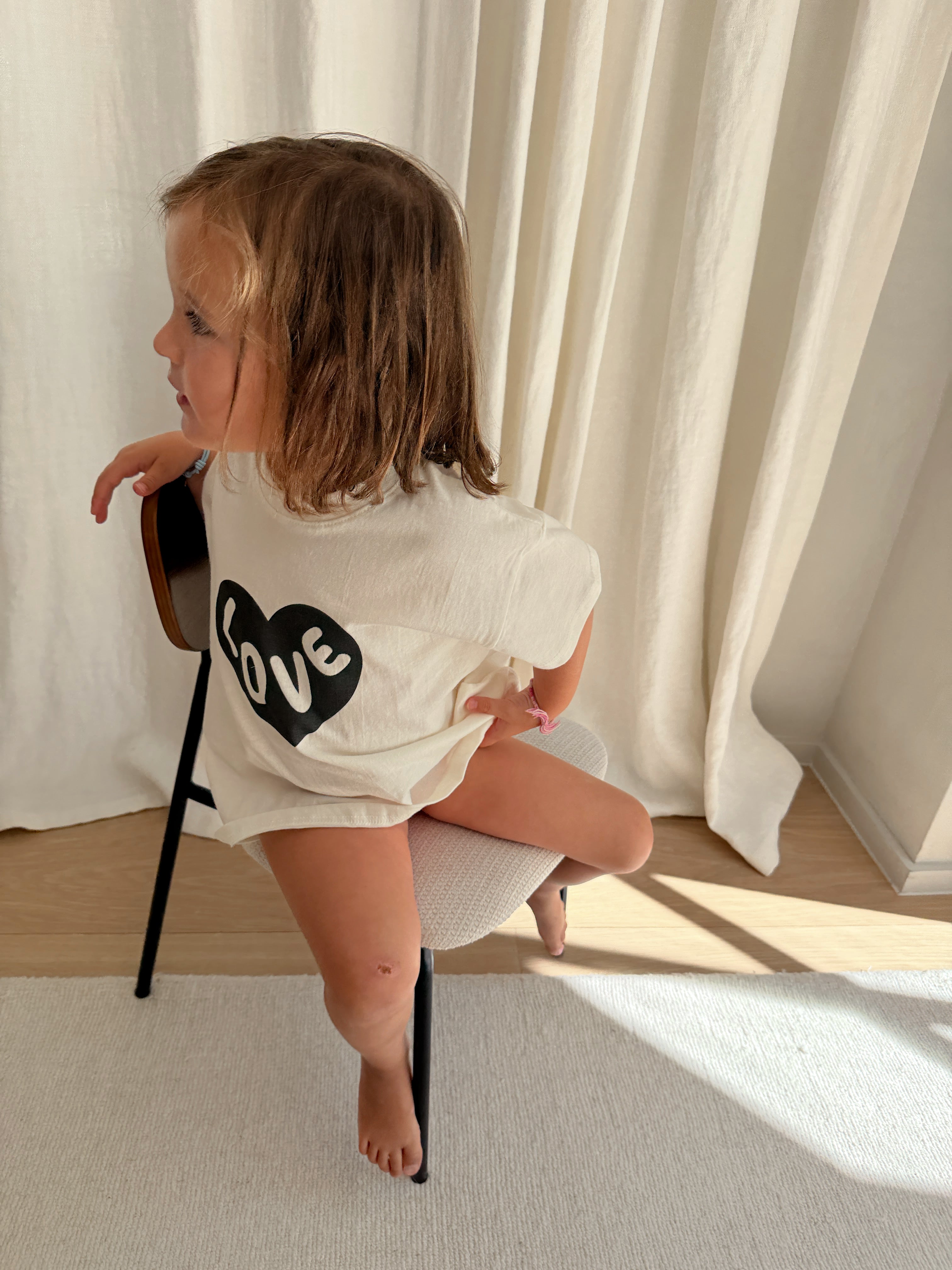 T-shirt Love - écru