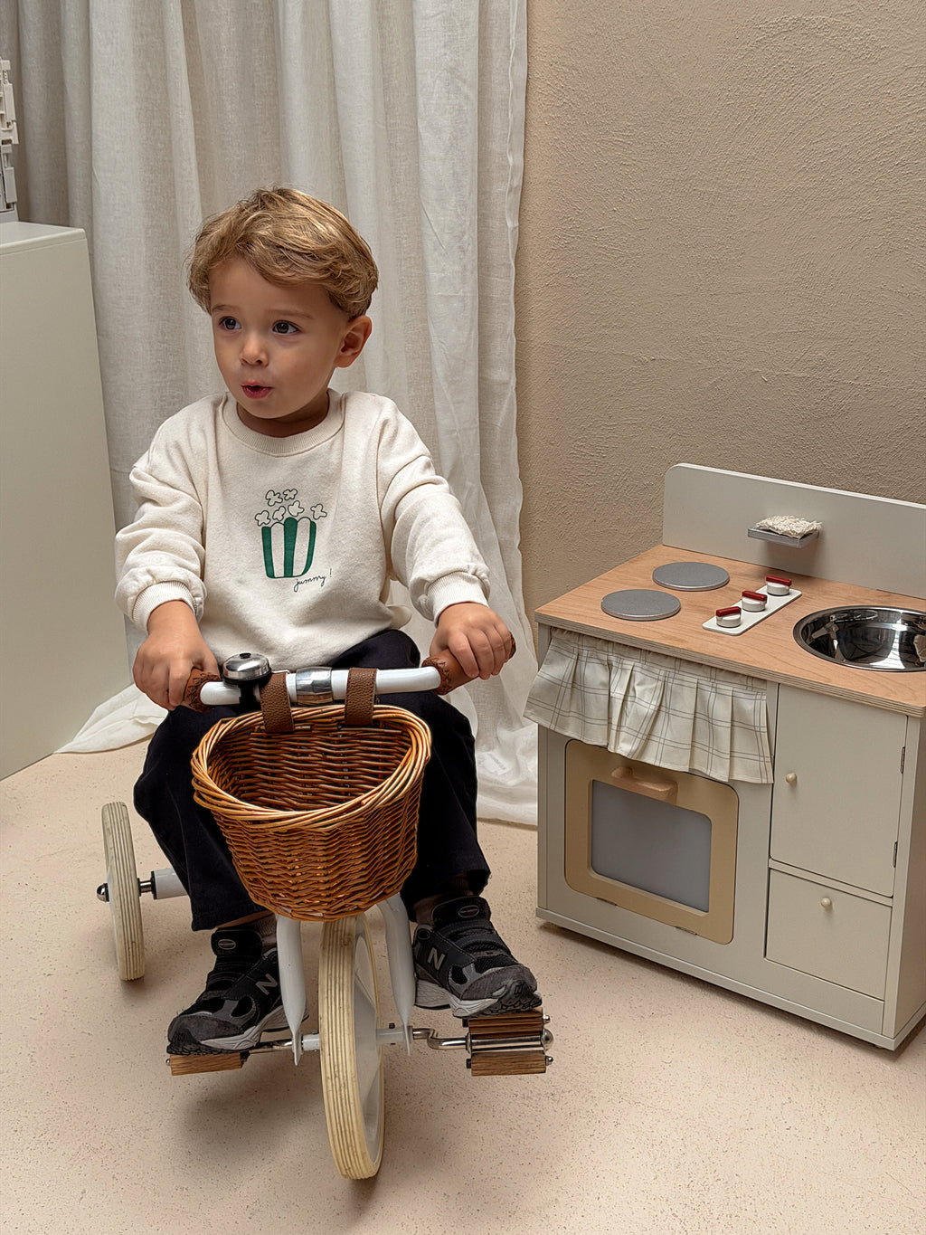 Pull Pop corn - écru