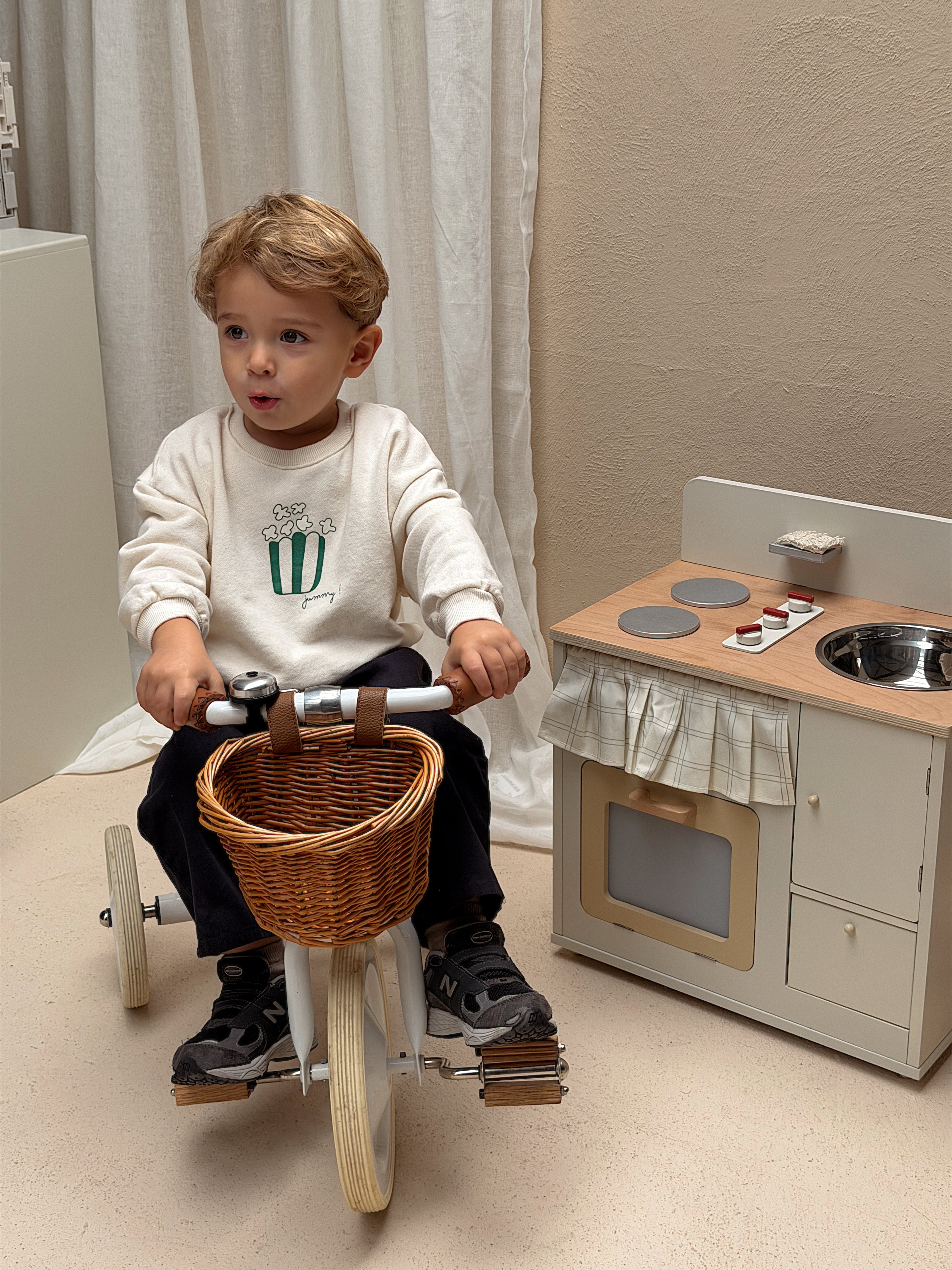 Pull Pop corn - écru