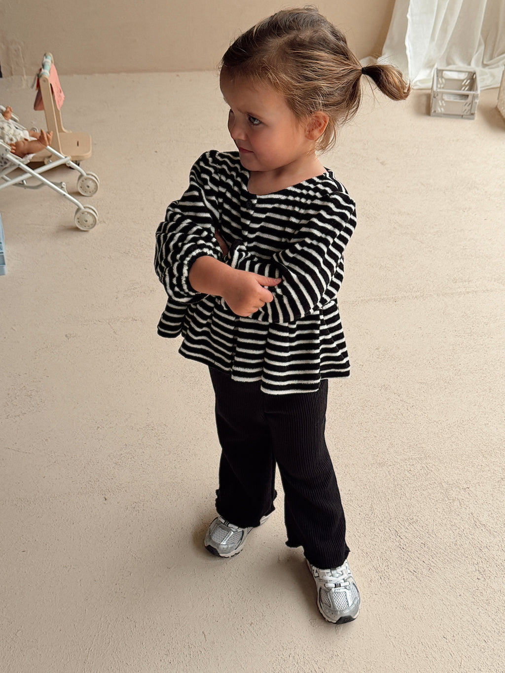 Gilet Flora - noir et blanc