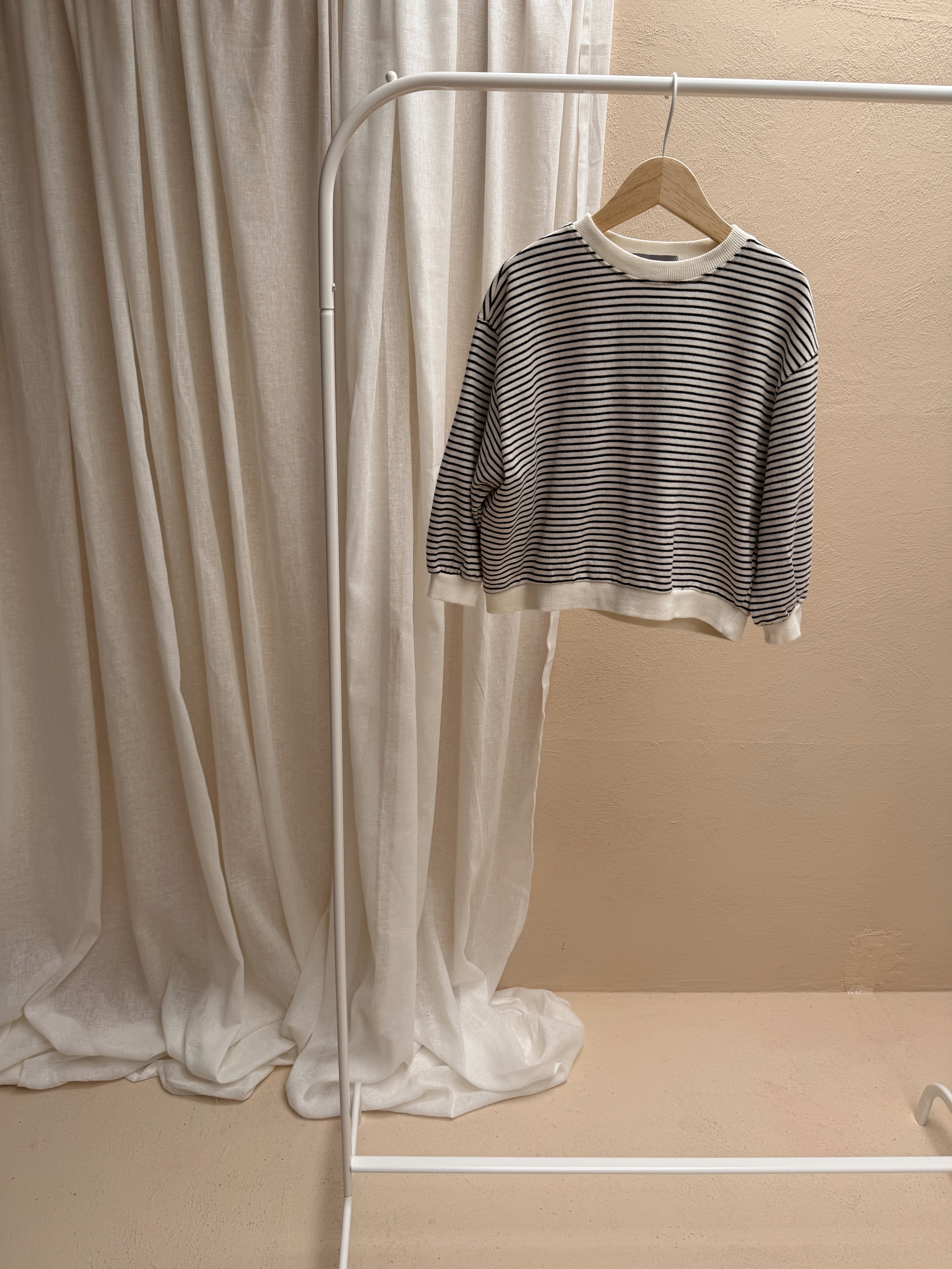 Pull Elise - écru à lignes