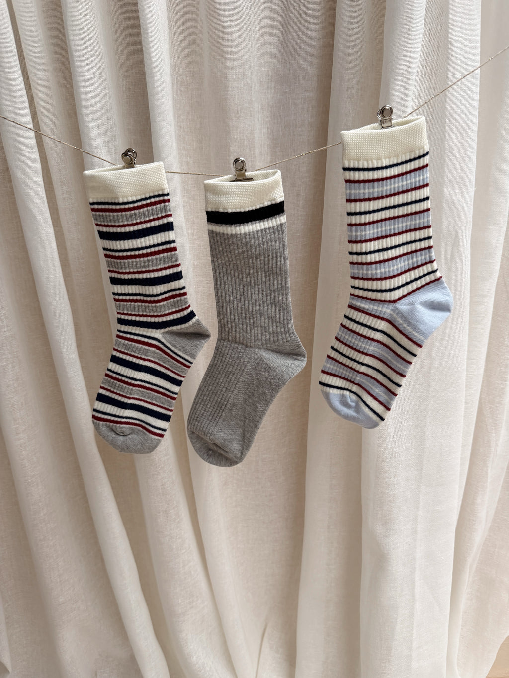 Chaussettes Liam - à lignes