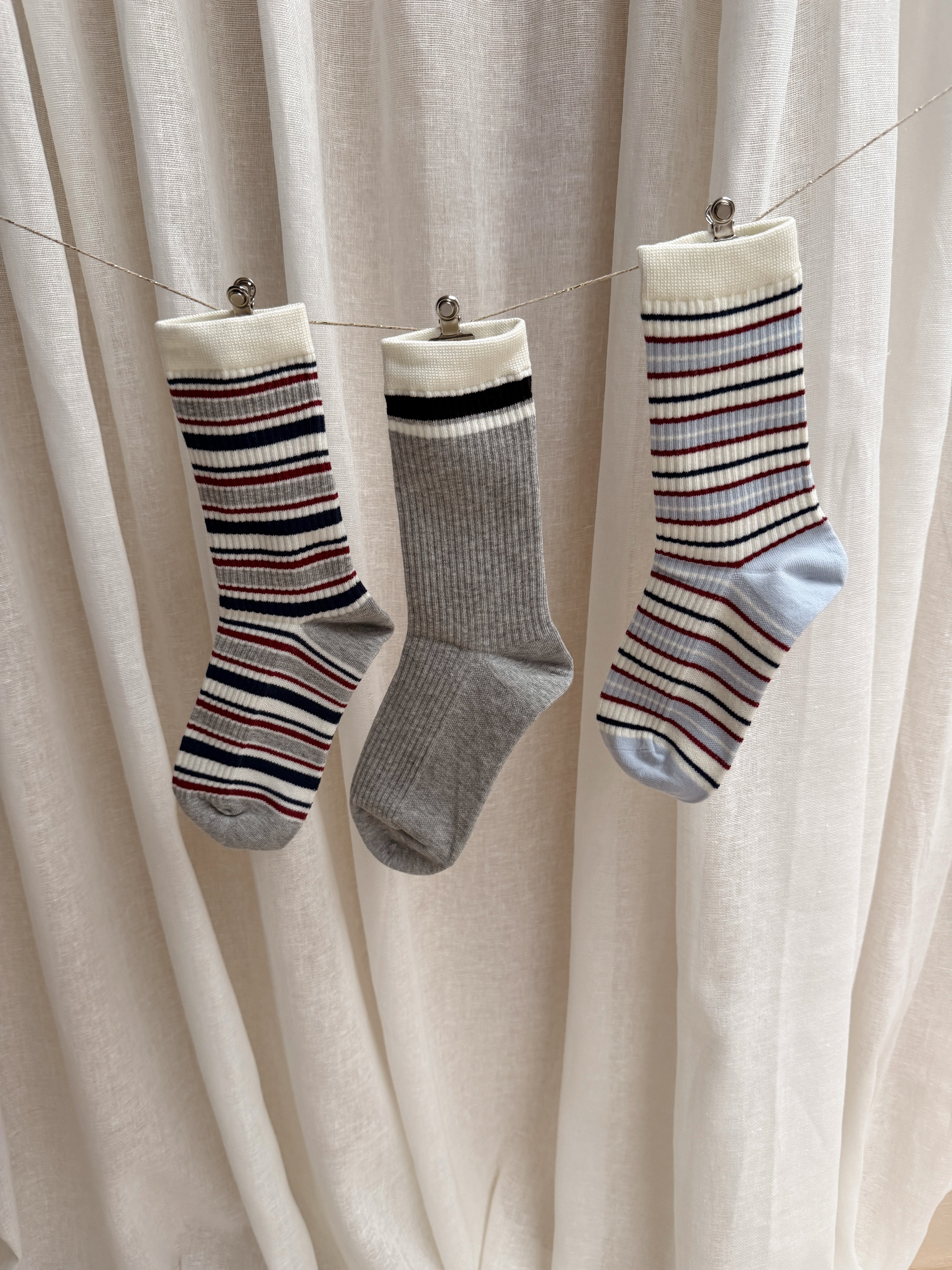 Chaussettes Liam - à lignes