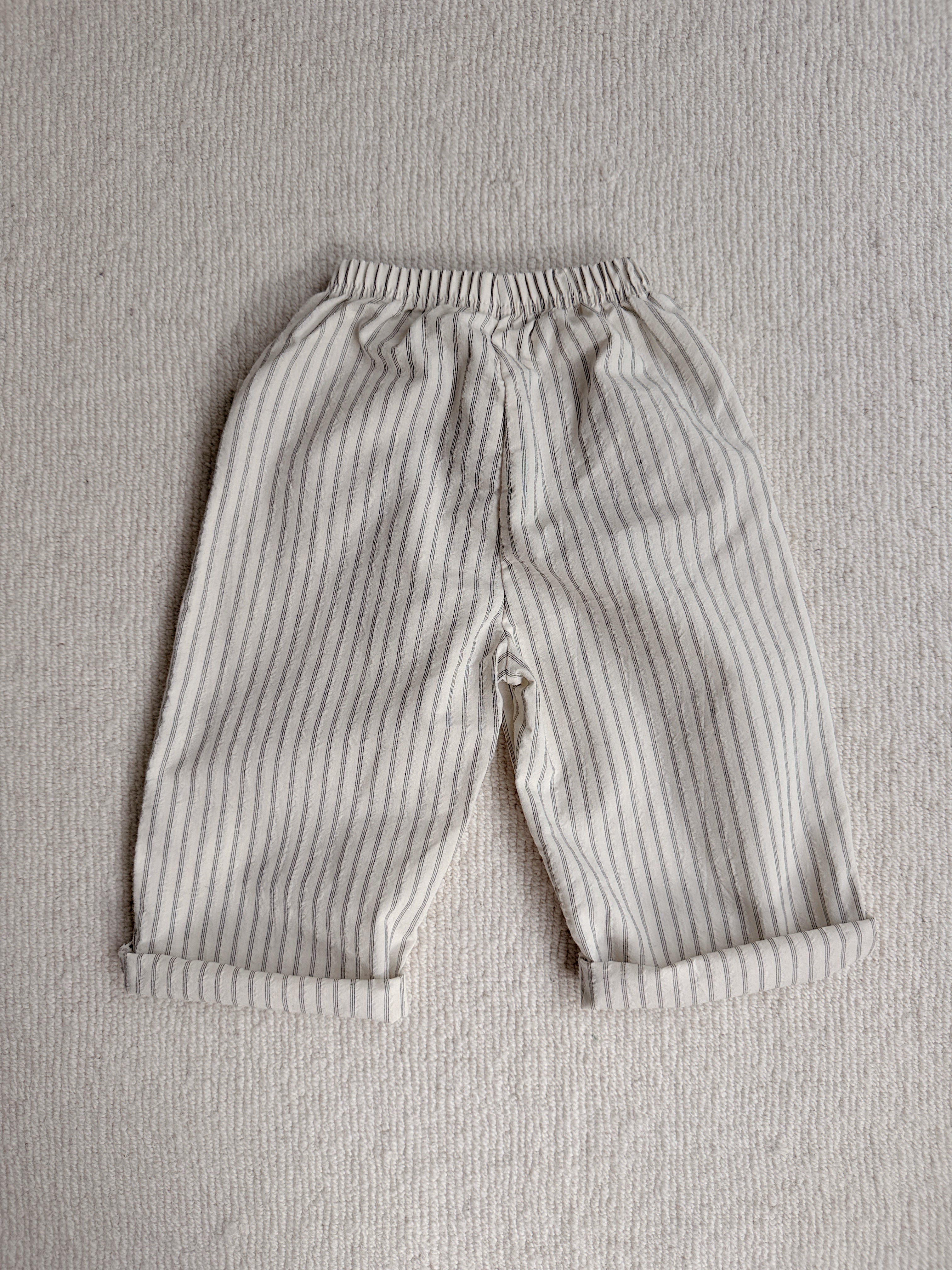 Trousers Sienna - ecru and black