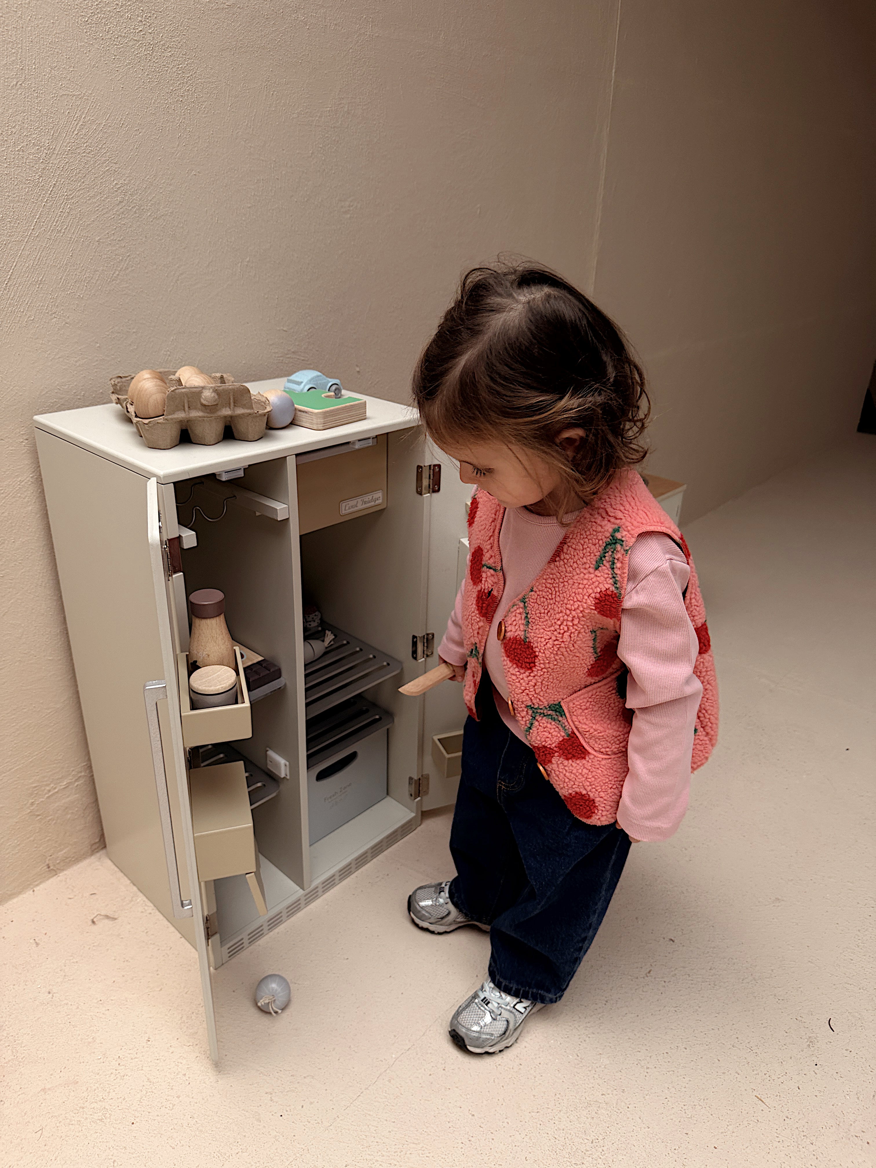 Gilet Flo - rose à motif cerise