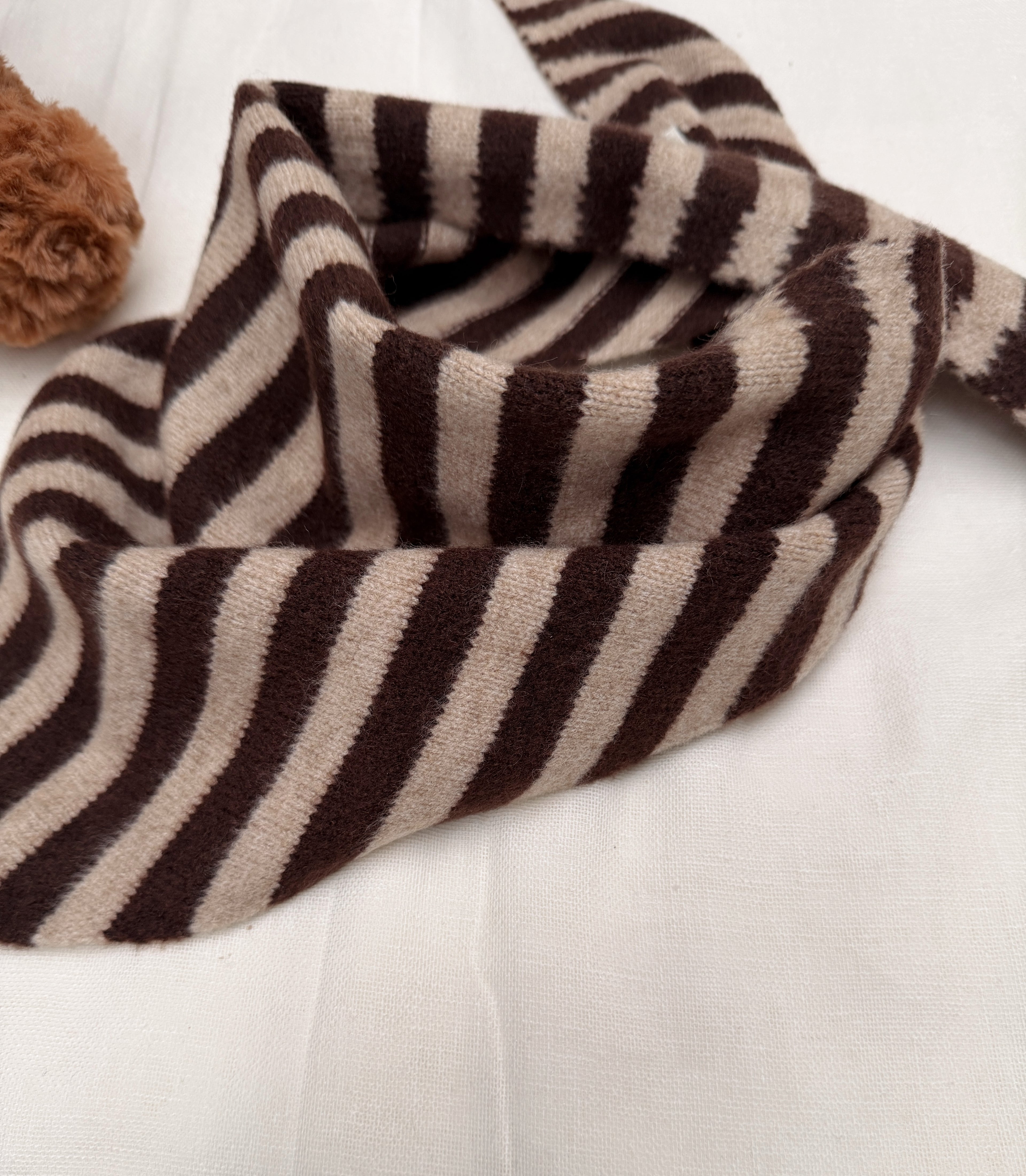 Foulard Raoul - beige et brun